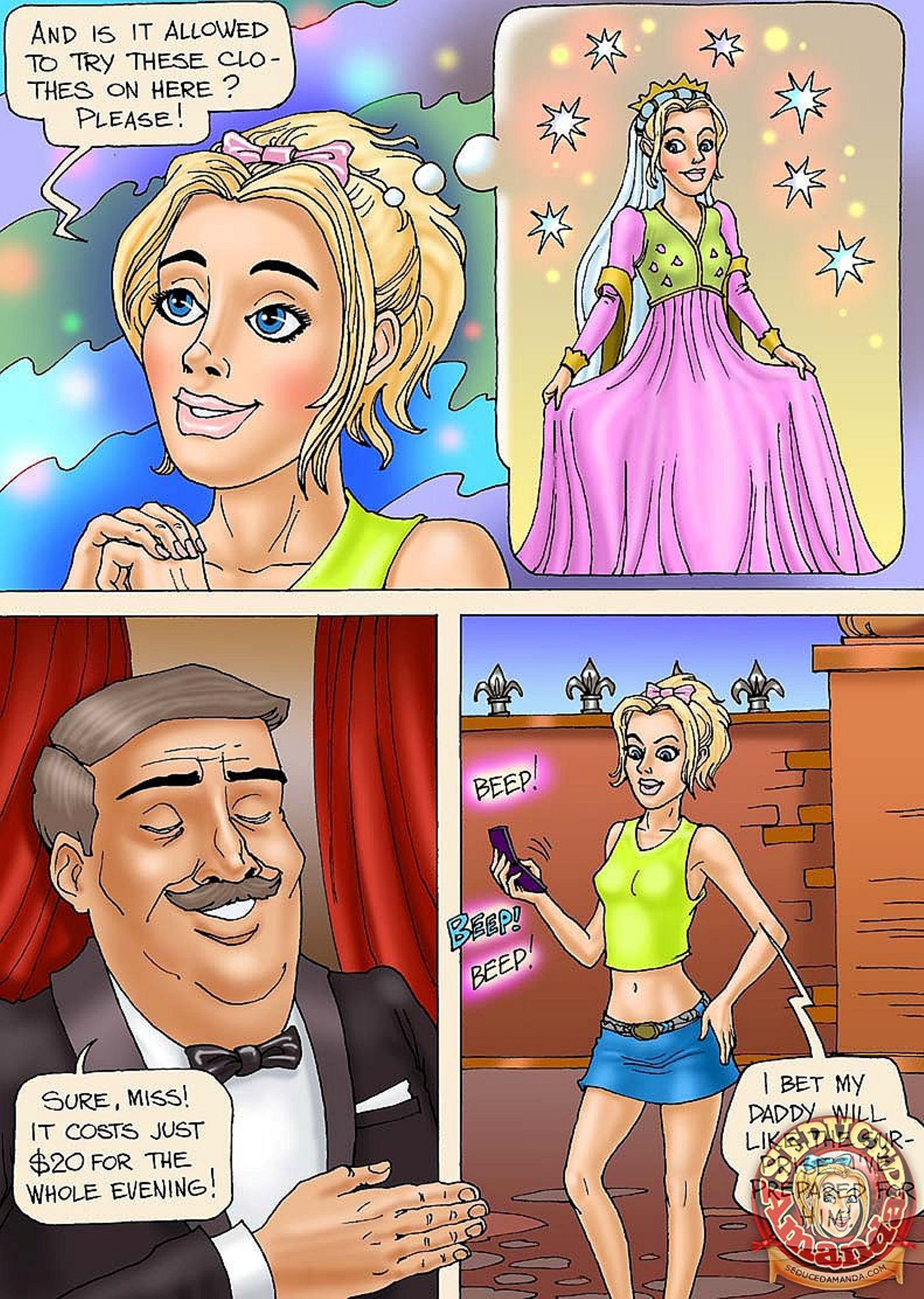 Seduced Amanda [Seduced Amanda] A Candlelit Dinner – page 3