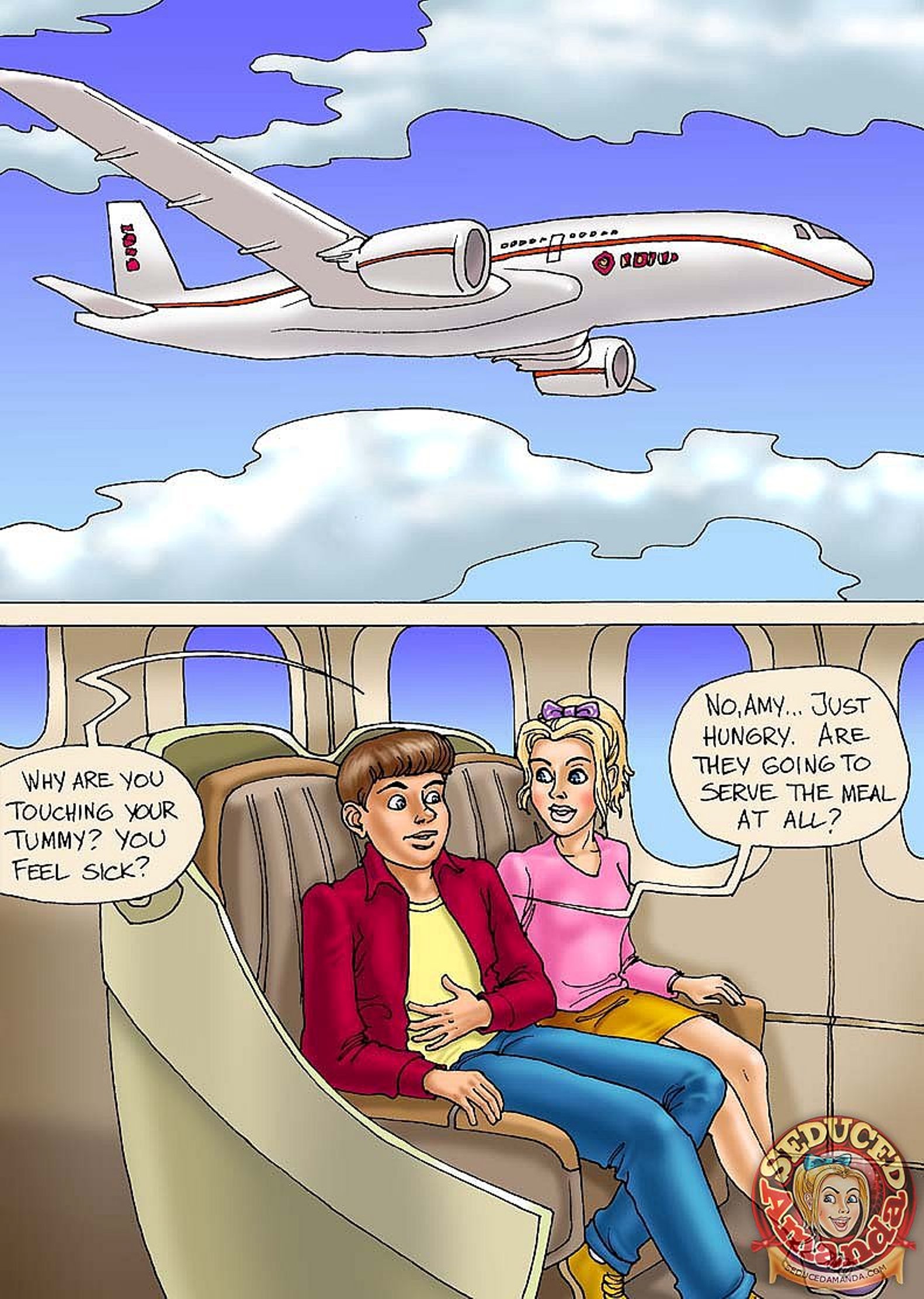 Seduced Amanda [Seduced Amanda] Adventure on a Plane – page 1