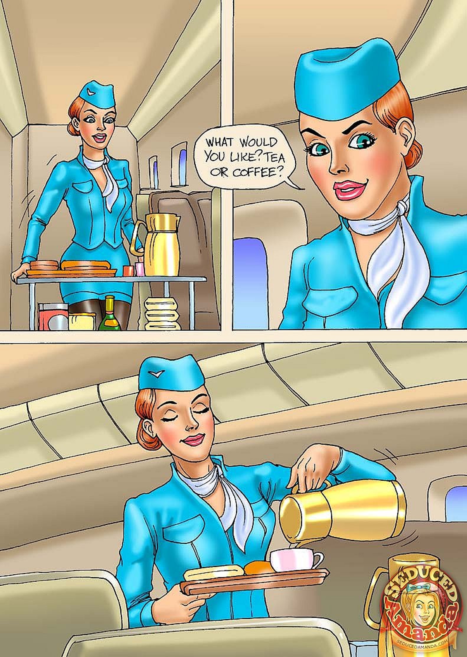 Seduced Amanda [Seduced Amanda] Adventure on a Plane – page 2