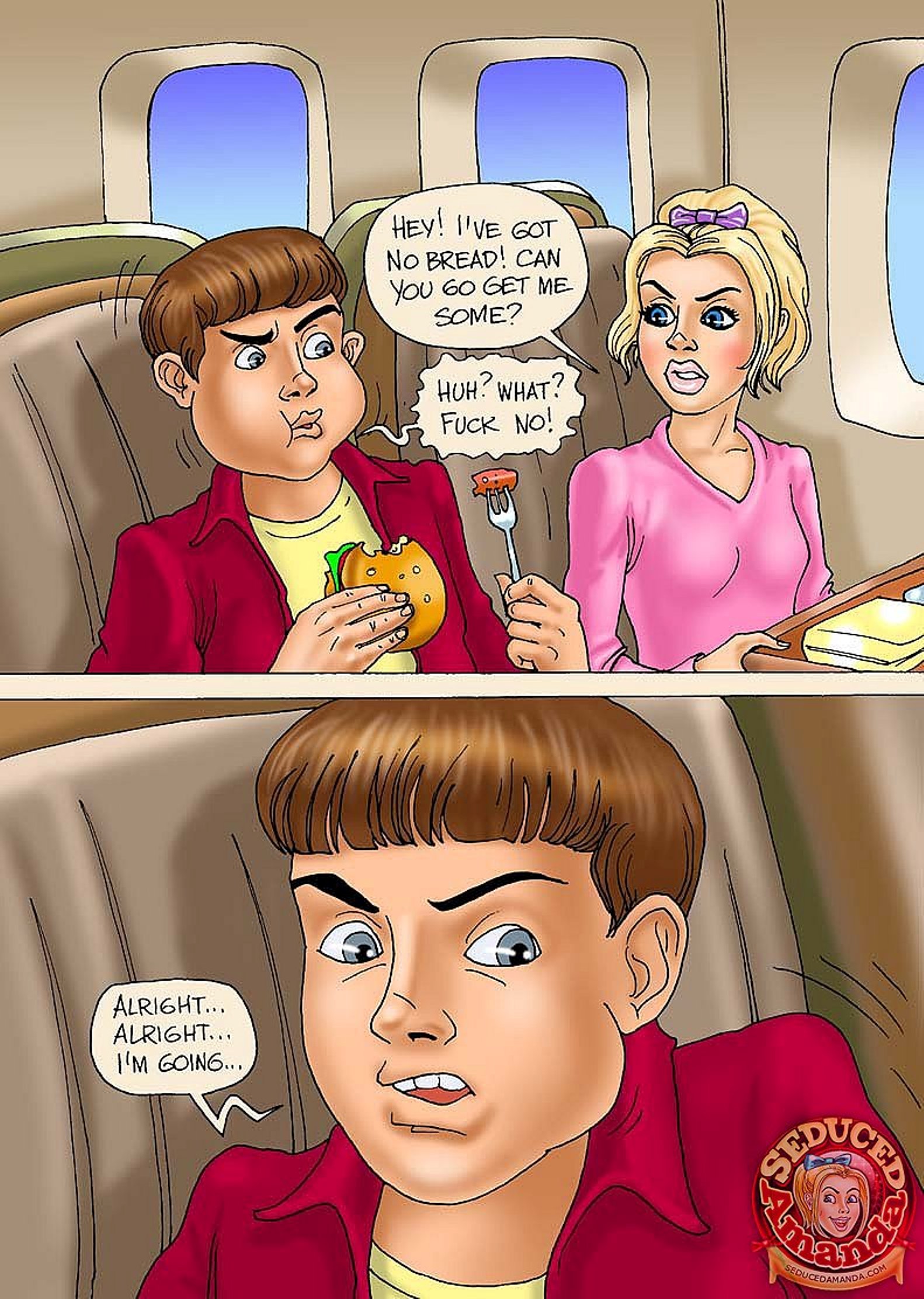 Seduced Amanda [Seduced Amanda] Adventure on a Plane – page 3