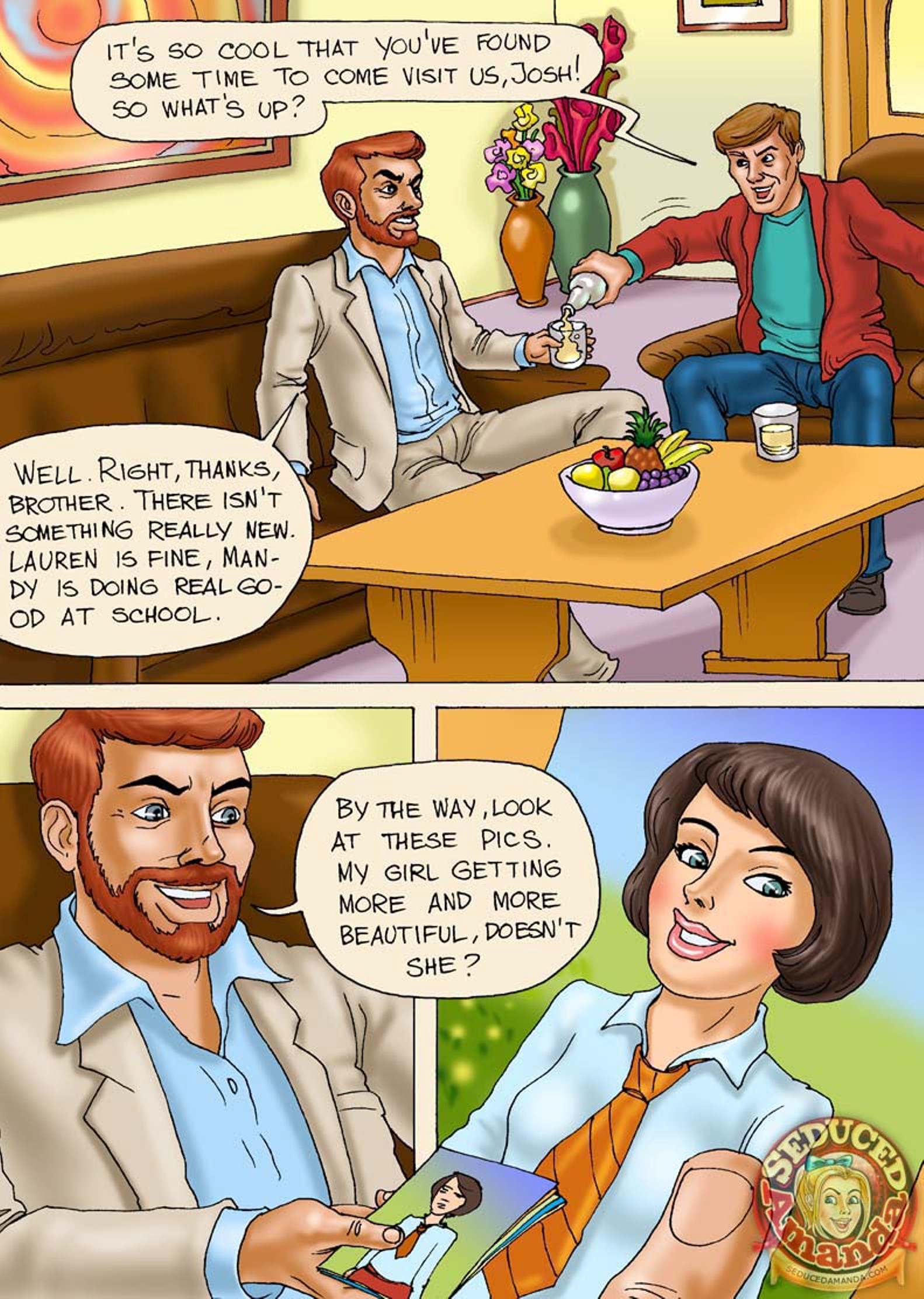 Seduced Amanda [Seduced Amanda] Dad and his Brother – page 1