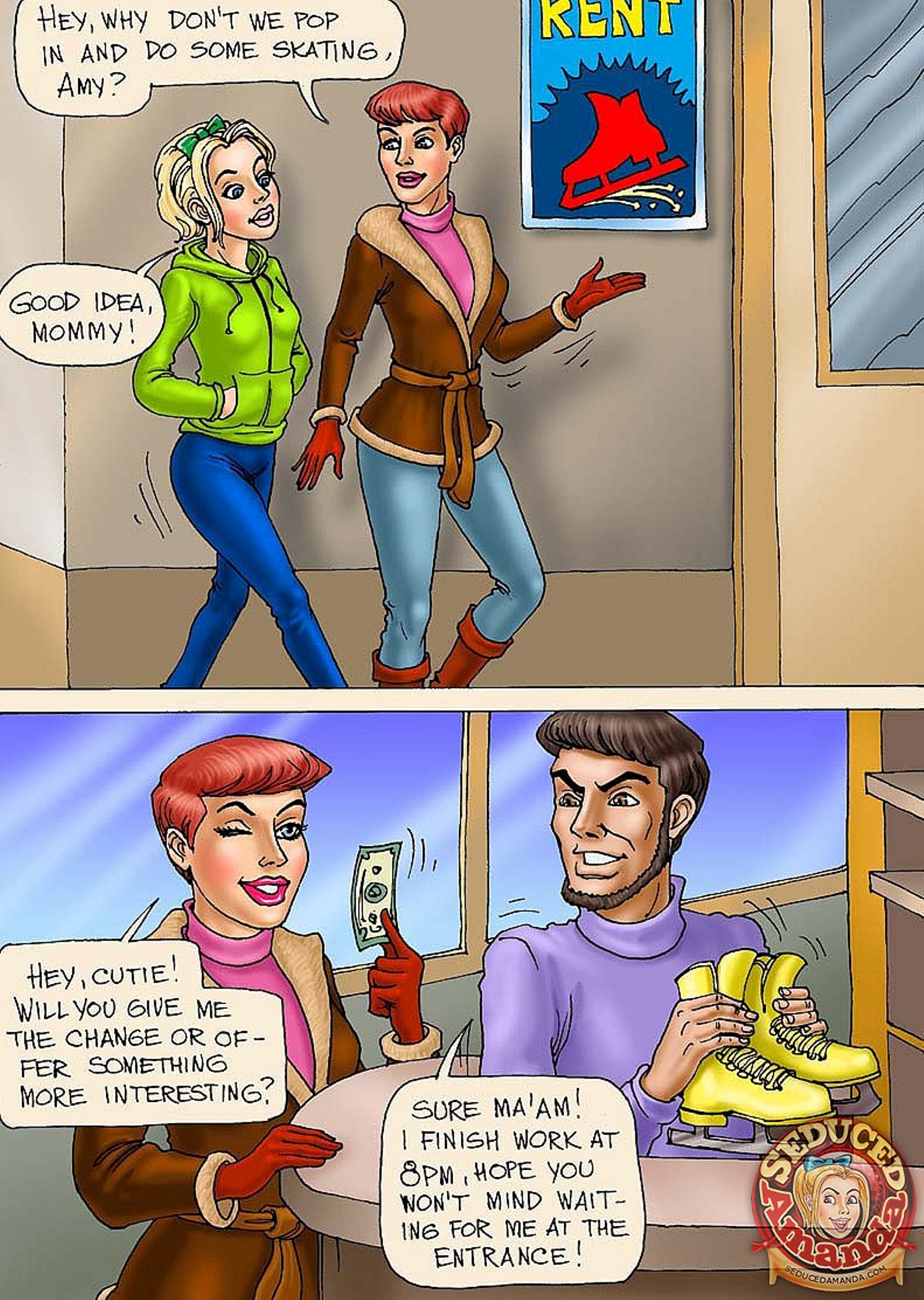 Seduced Amanda [Seduced Amanda] Sexy Skateting – page 1