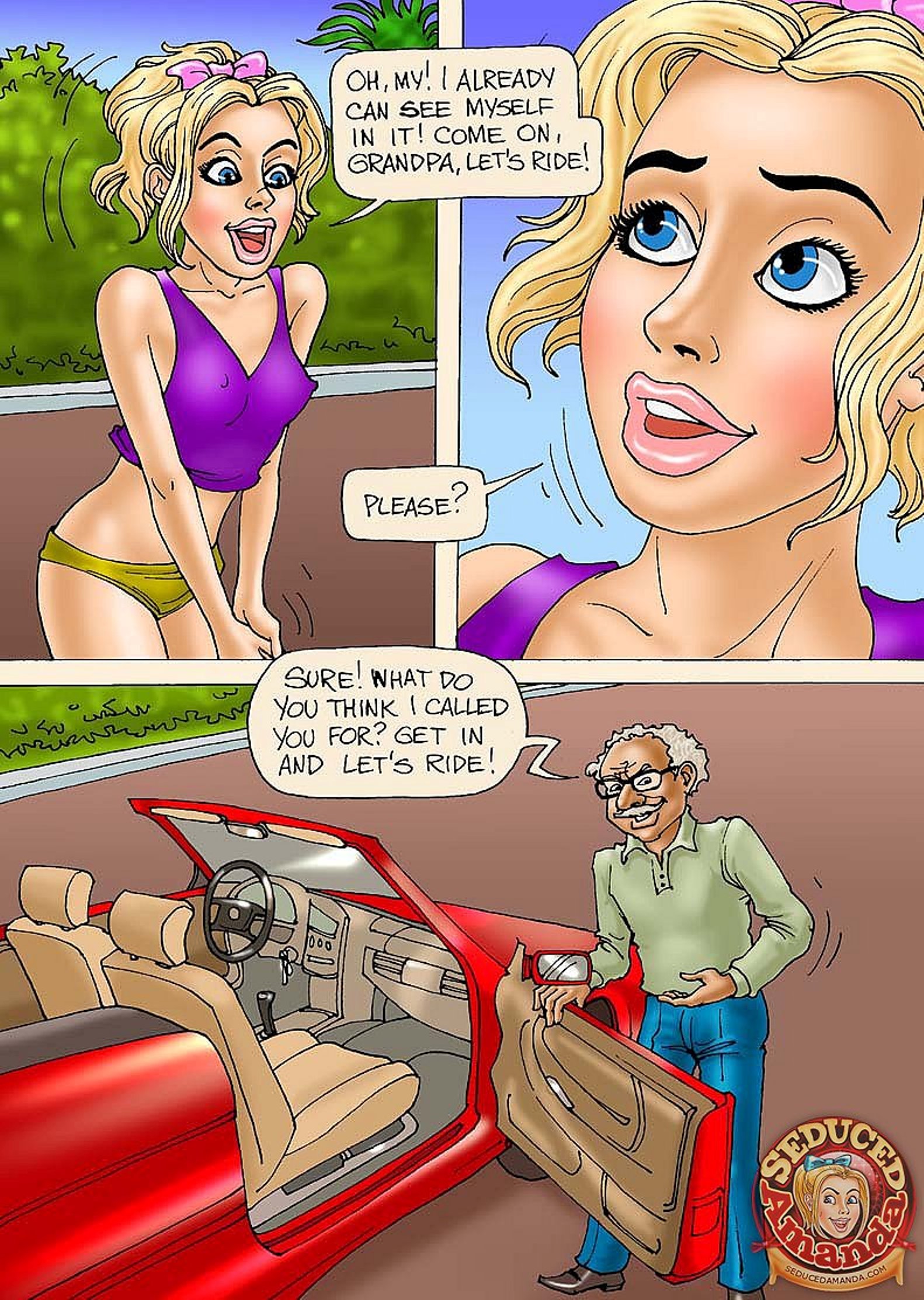 Seduced Amanda [Seduced Amanda] Grandpa and His New Ride – page 3