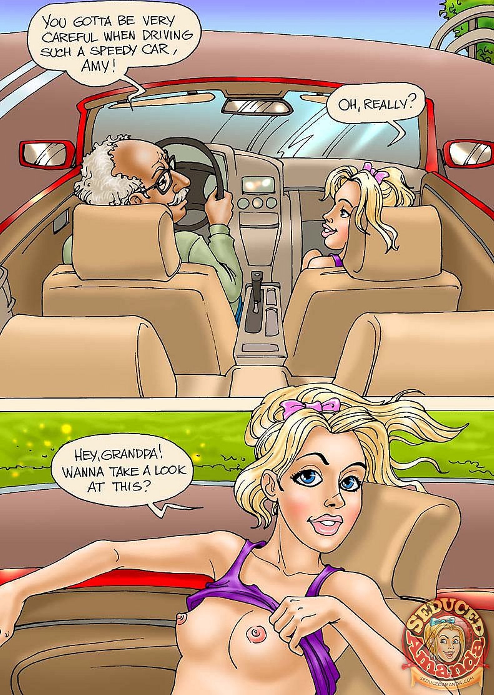 Seduced Amanda [Seduced Amanda] Grandpa and His New Ride – page 4