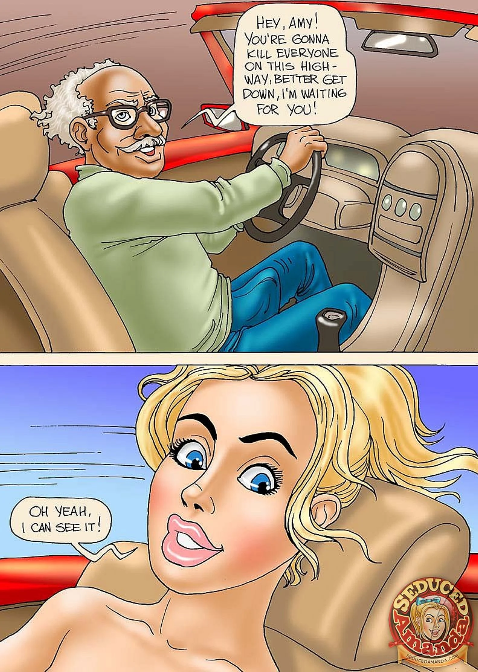 Seduced Amanda [Seduced Amanda] Grandpa and His New Ride – page 8