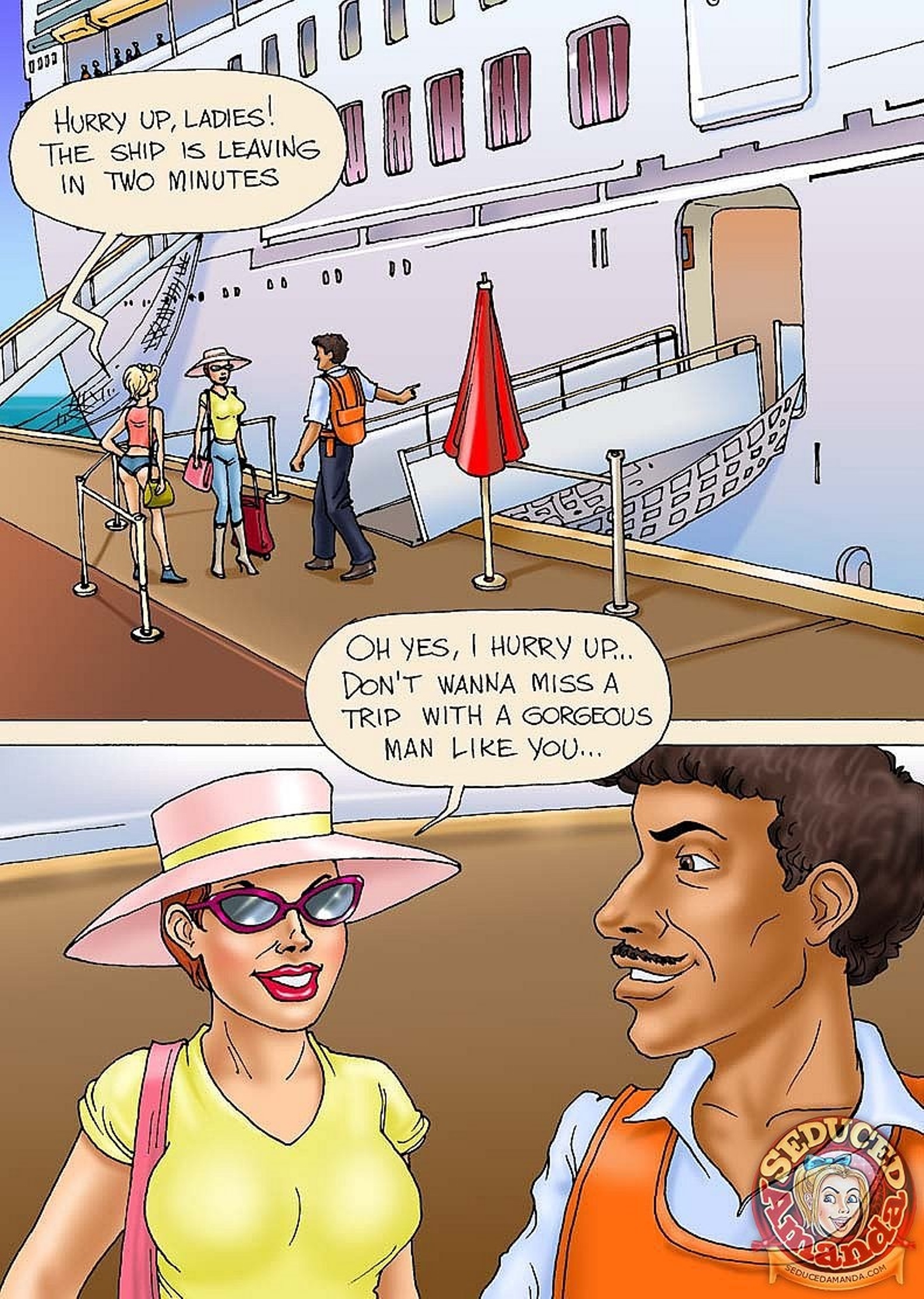 Seduced Amanda [Seduced Amanda] Going Crazy on a Cruise – page 1