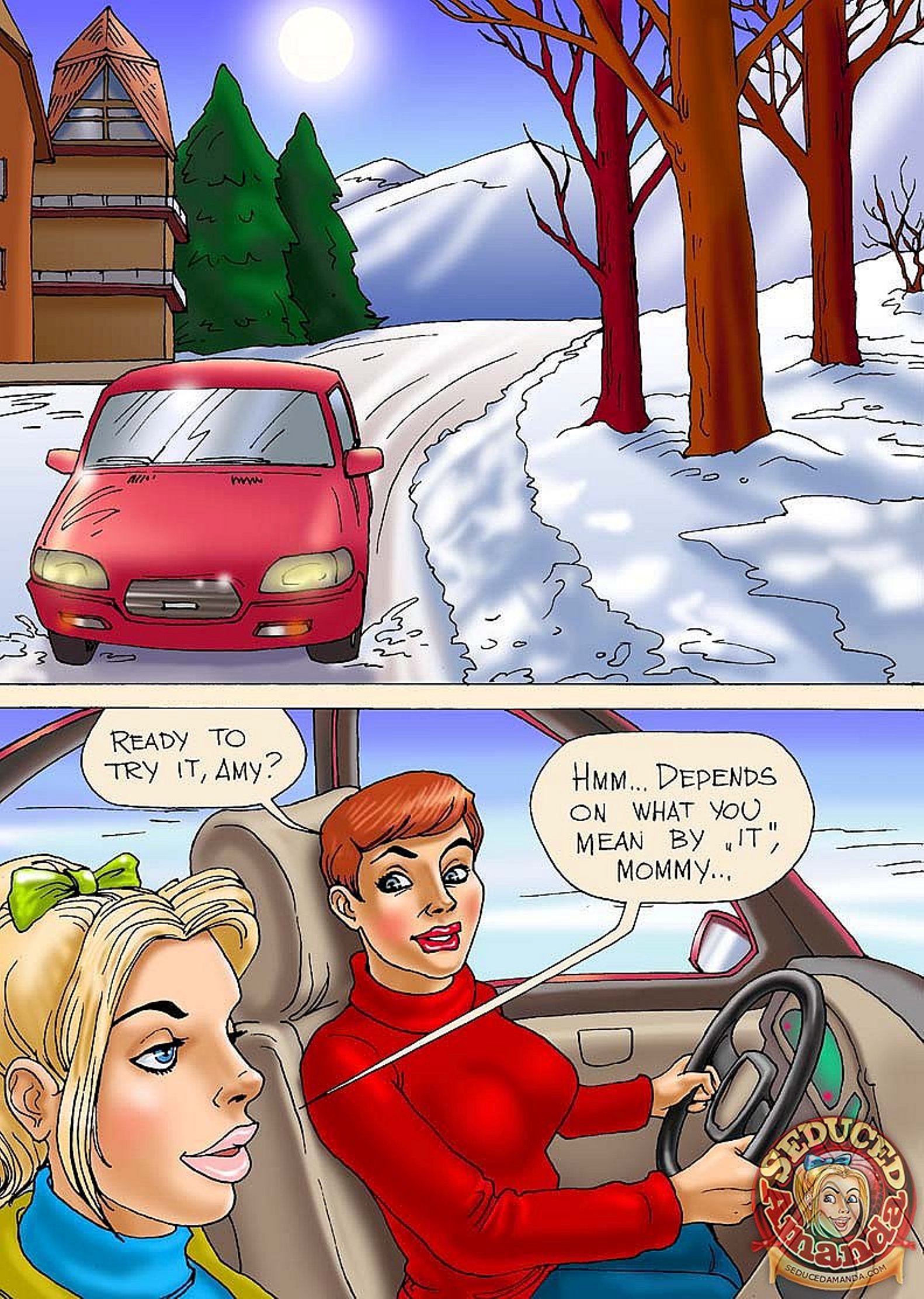 Seduced Amanda [Seduced Amanda] Sexy Skiing – page 1