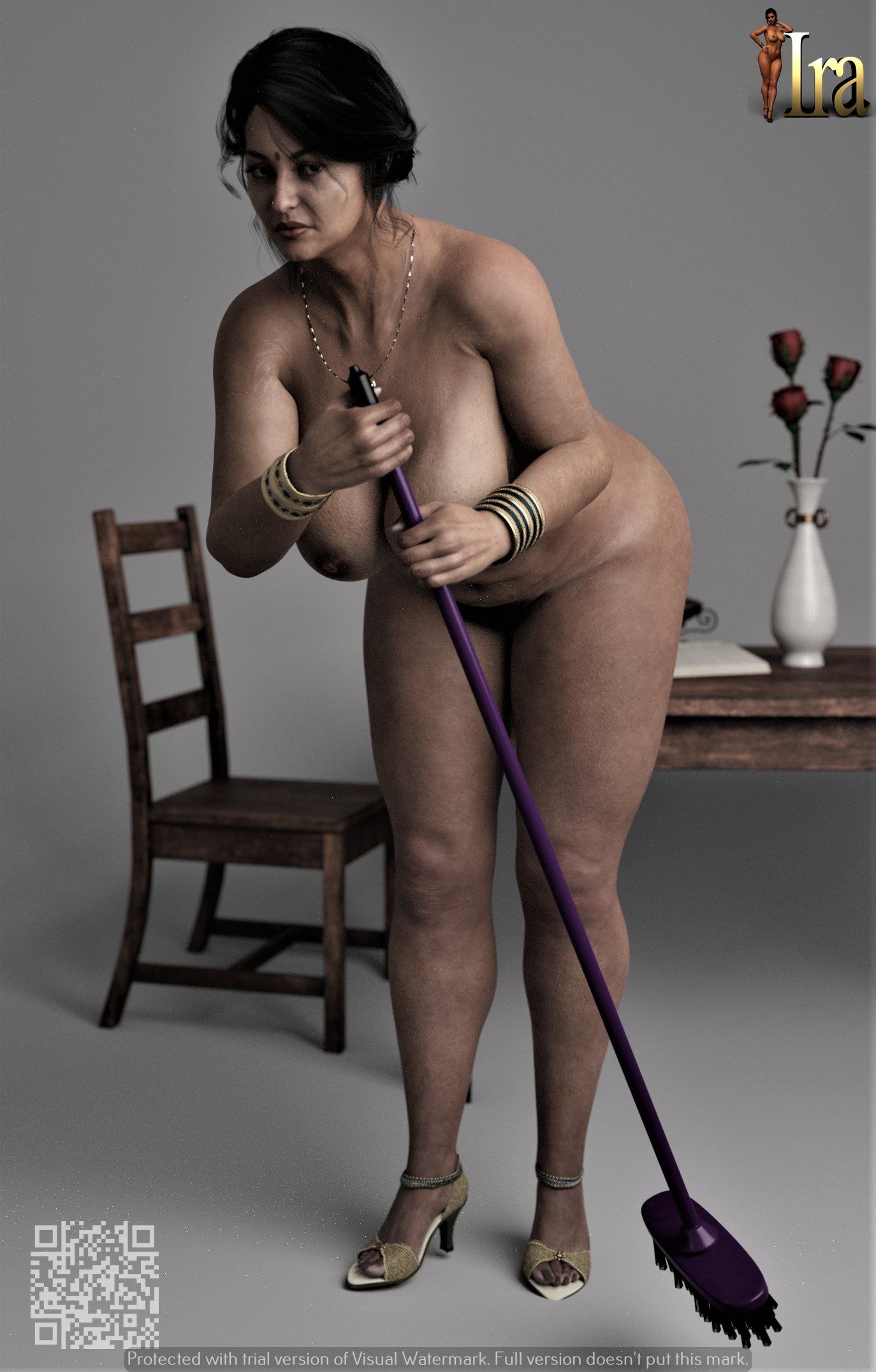 Artworks [Ira Raman | Silk Route] Mom is doing her chores nude – page 7
