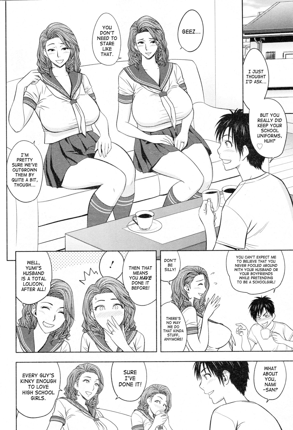 Twin MILF [Tatsunami Youtoku] 7 . Twin MILF - Sailor Uniform And Naked Gun - Chapter 7 [Tatsunami Youtoku] – page 2