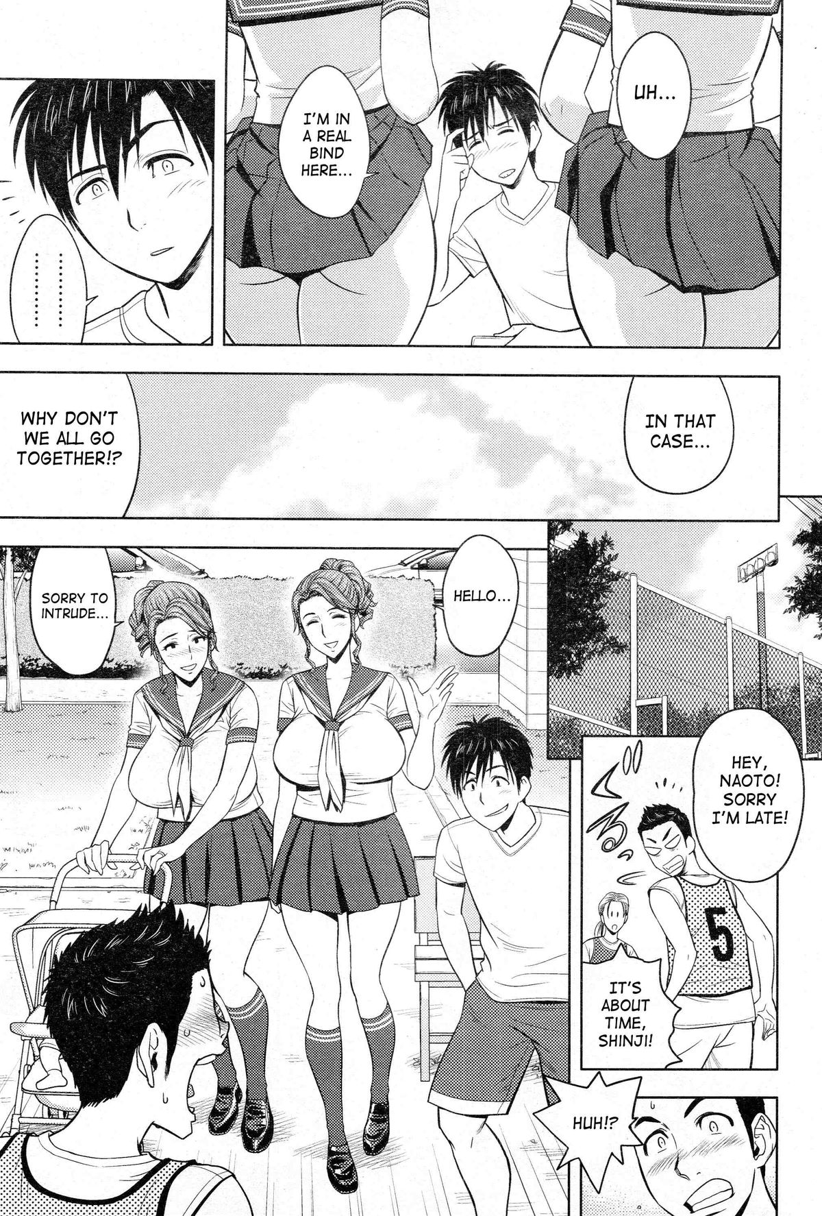 Twin MILF [Tatsunami Youtoku] 7 . Twin MILF - Sailor Uniform And Naked Gun - Chapter 7 [Tatsunami Youtoku] – page 7
