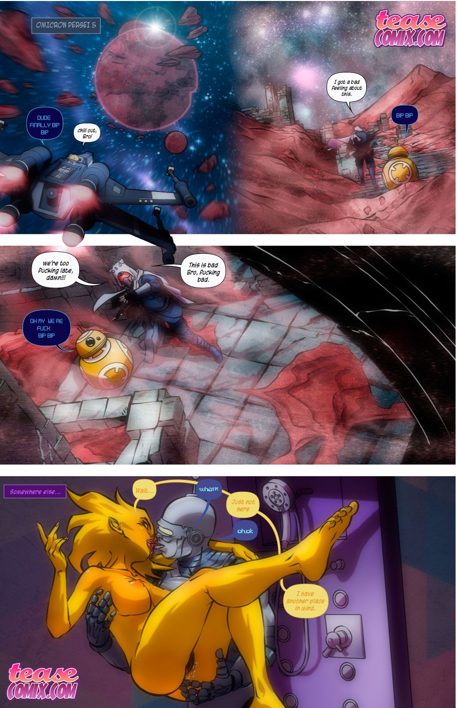Space Slut (Various) [Tease Comix] 2 . Space Slut - Chapter 2 [Tease Comix] – page 9