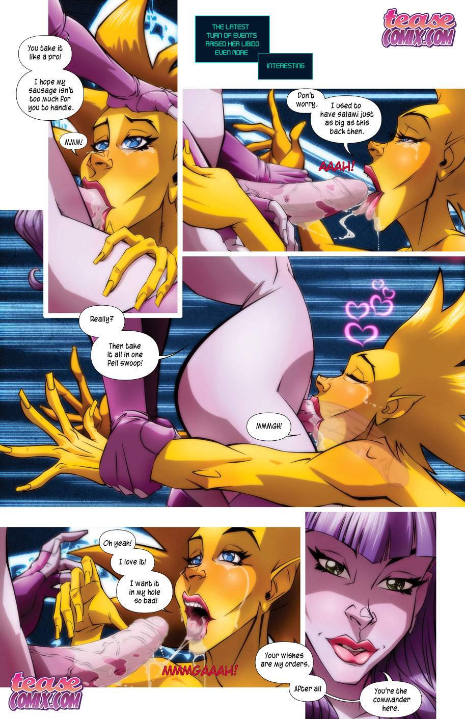 Space Slut (Various) [Tease Comix] 1 . Space Slut - Chapter 1 [Tease Comix] – page 14
