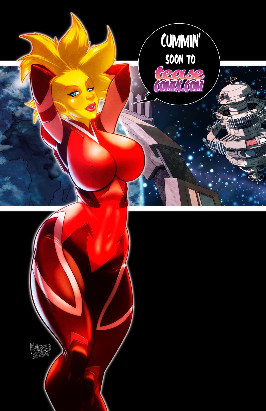 Space Slut (Various) [Tease Comix] 0 . Space Slut - Chapter 0 [Tease Comix] – page 2
