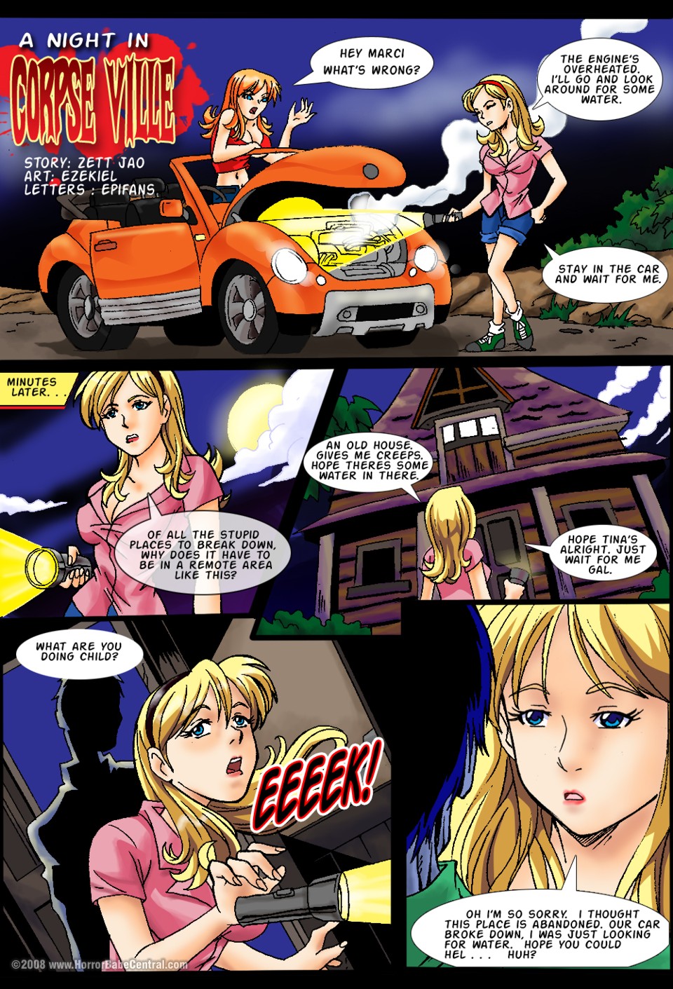 A Night In Corpse Ville [HorrorBabeCentral] 1 . A Night In Corpse Ville - Chapter 1 [HorrorBabeCentral] – page 1