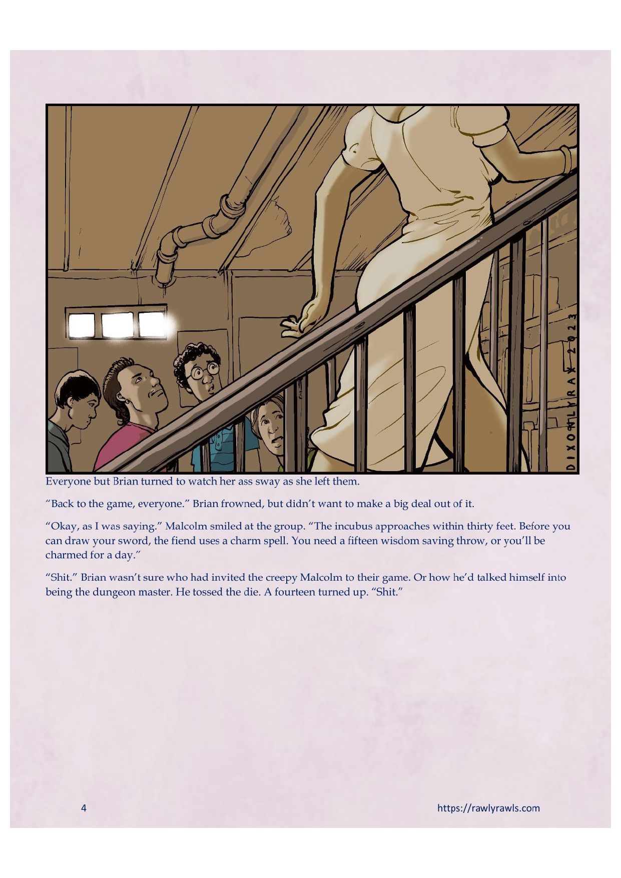 Roll Ten For A Save [DixonLyrax , RawlyRawls] 1 . Roll Ten For A Save - Chapter 1 [DixonLyrax , RawlyRawls] – page 4