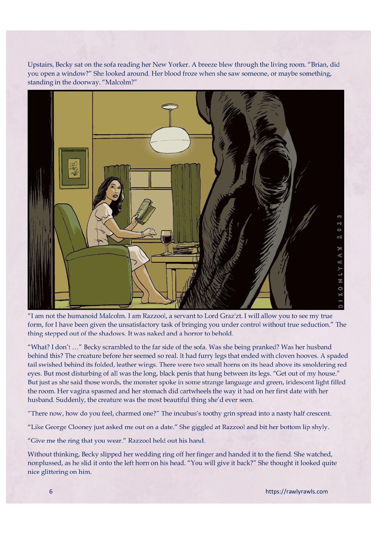 Roll Ten For A Save [DixonLyrax , RawlyRawls] 1 . Roll Ten For A Save - Chapter 1 [DixonLyrax , RawlyRawls] – page 6