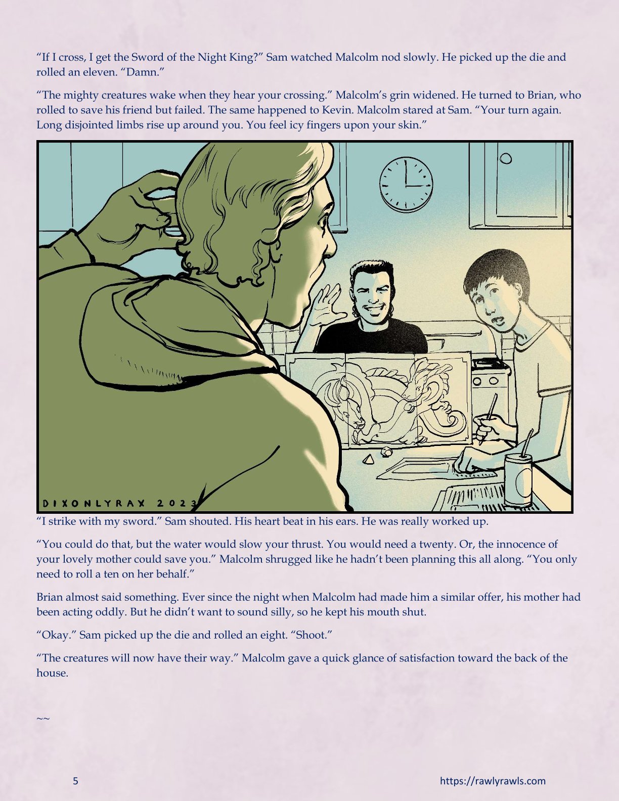 Roll Ten For A Save [DixonLyrax , RawlyRawls] 2 . Roll Ten For A Save - Chapter 2 [DixonLyrax , RawlyRawls] – page 5