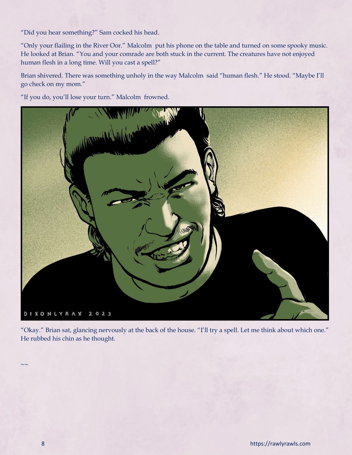 Roll Ten For A Save [DixonLyrax , RawlyRawls] 2 . Roll Ten For A Save - Chapter 2 [DixonLyrax , RawlyRawls] – page 8