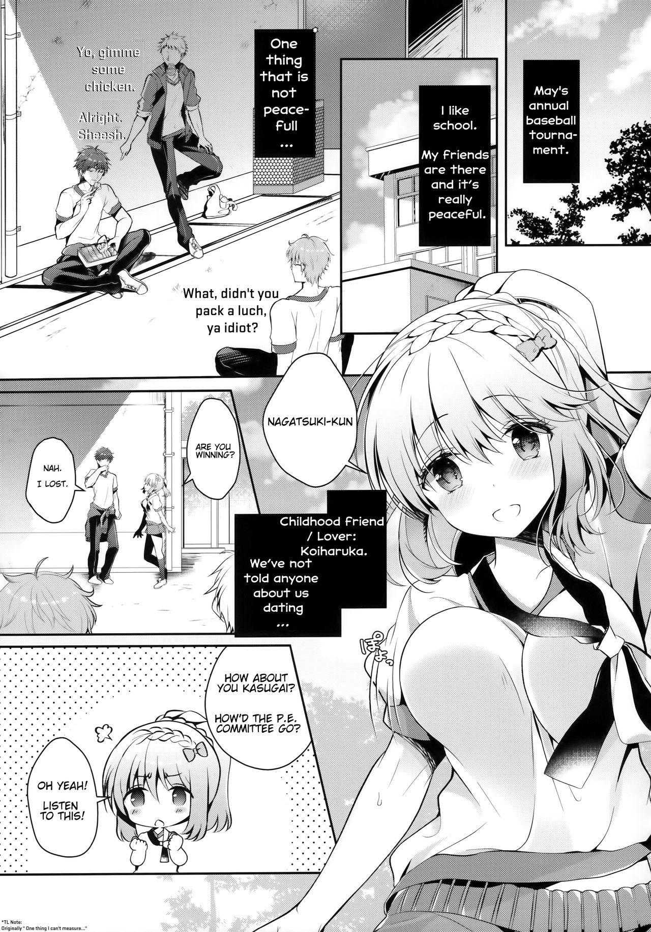 Osananajimi de Koibito no Kanojo to Taiiku Souko de [Takashina Asahi] 1 . Osananajimi de Koibito no Kanojo to Taiiku Souko de - Chapter 1 [Takashina Asahi] – page 4