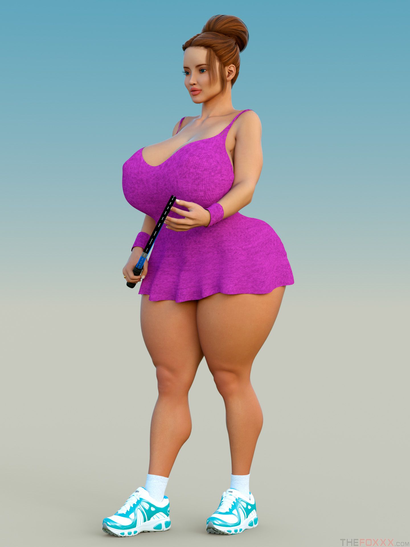Artworks, Pinups, Other Stuff [The FOXXX] Roxy Tennis Outfit - [The FOXXX] – page 1