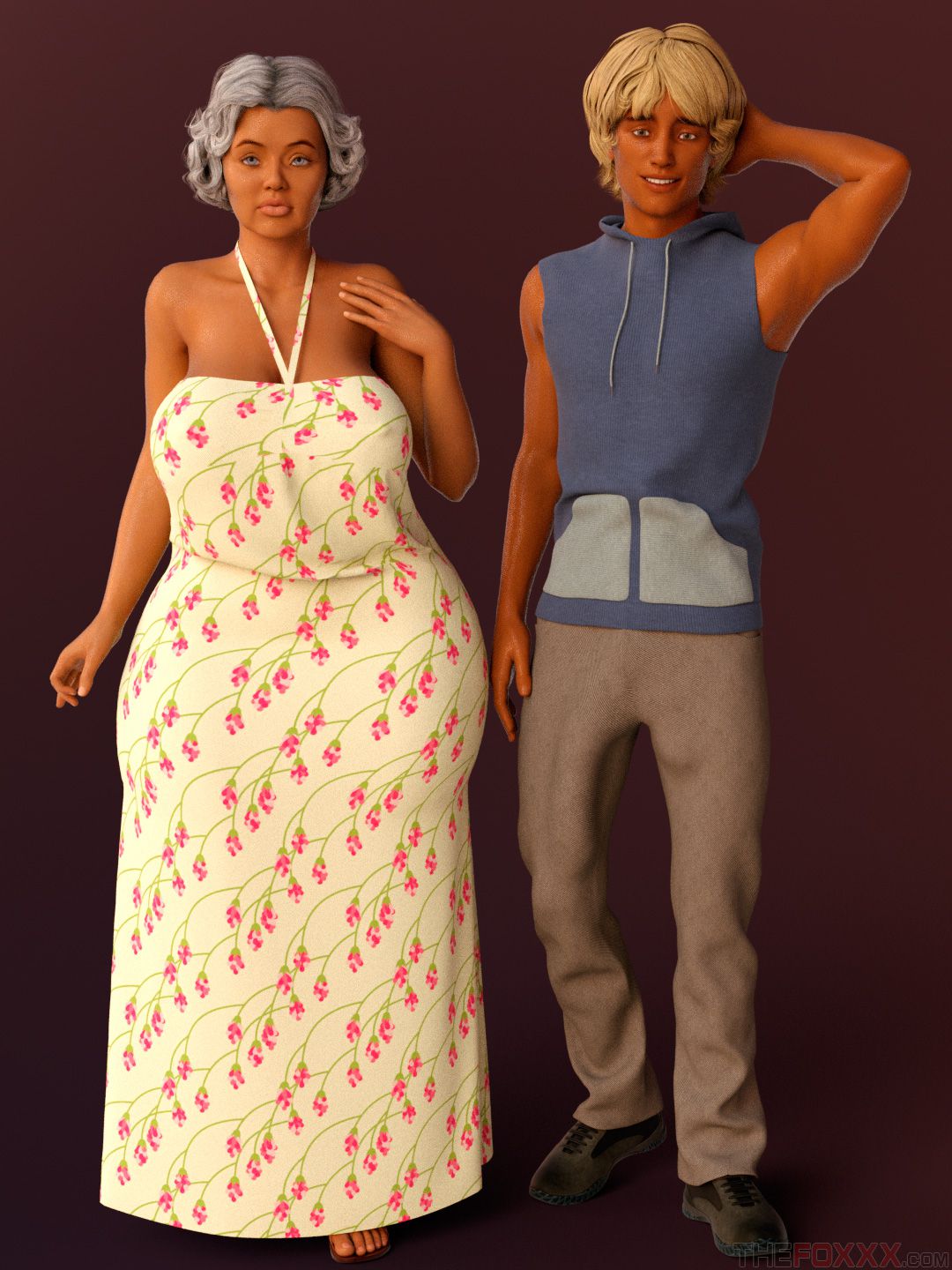 Artworks, Pinups, Other Stuff [The FOXXX] Grandma Fatassi And Reed Luvass - [The FOXXX] – page 1