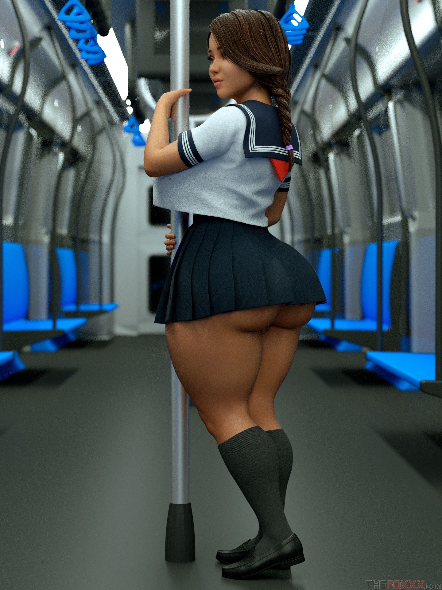 Artworks, Pinups, Other Stuff [The FOXXX] Yumi And Carlos On Metro - [The FOXXX] – page 1