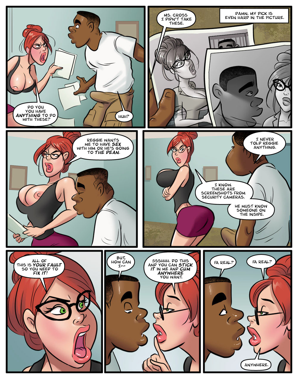 Hot For Mrs. Cross [Dirty Comics] 3 . Hot For Mrs. Cross - Chapter 3 [Dirty Comics] – page 8
