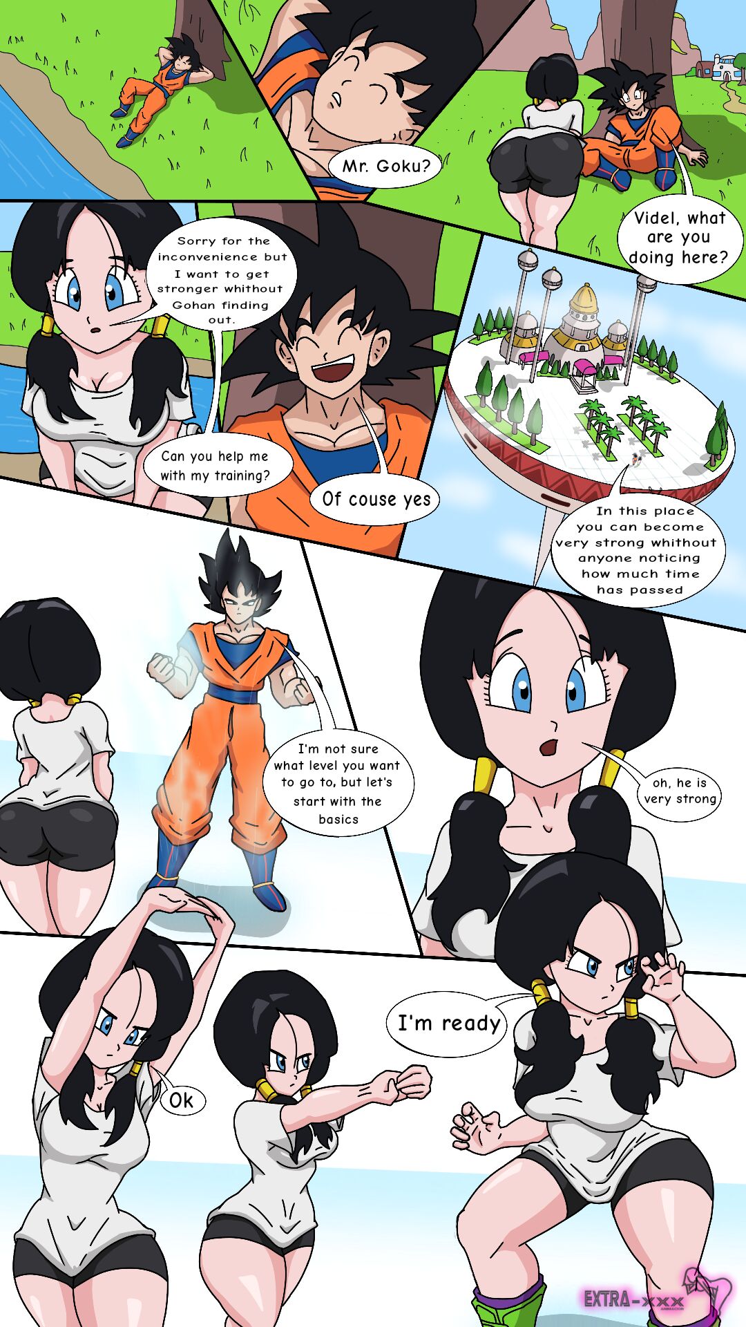 Videl x Goku (Dragon Ball Z) [Extranimacion] Chapter 1 – page 1