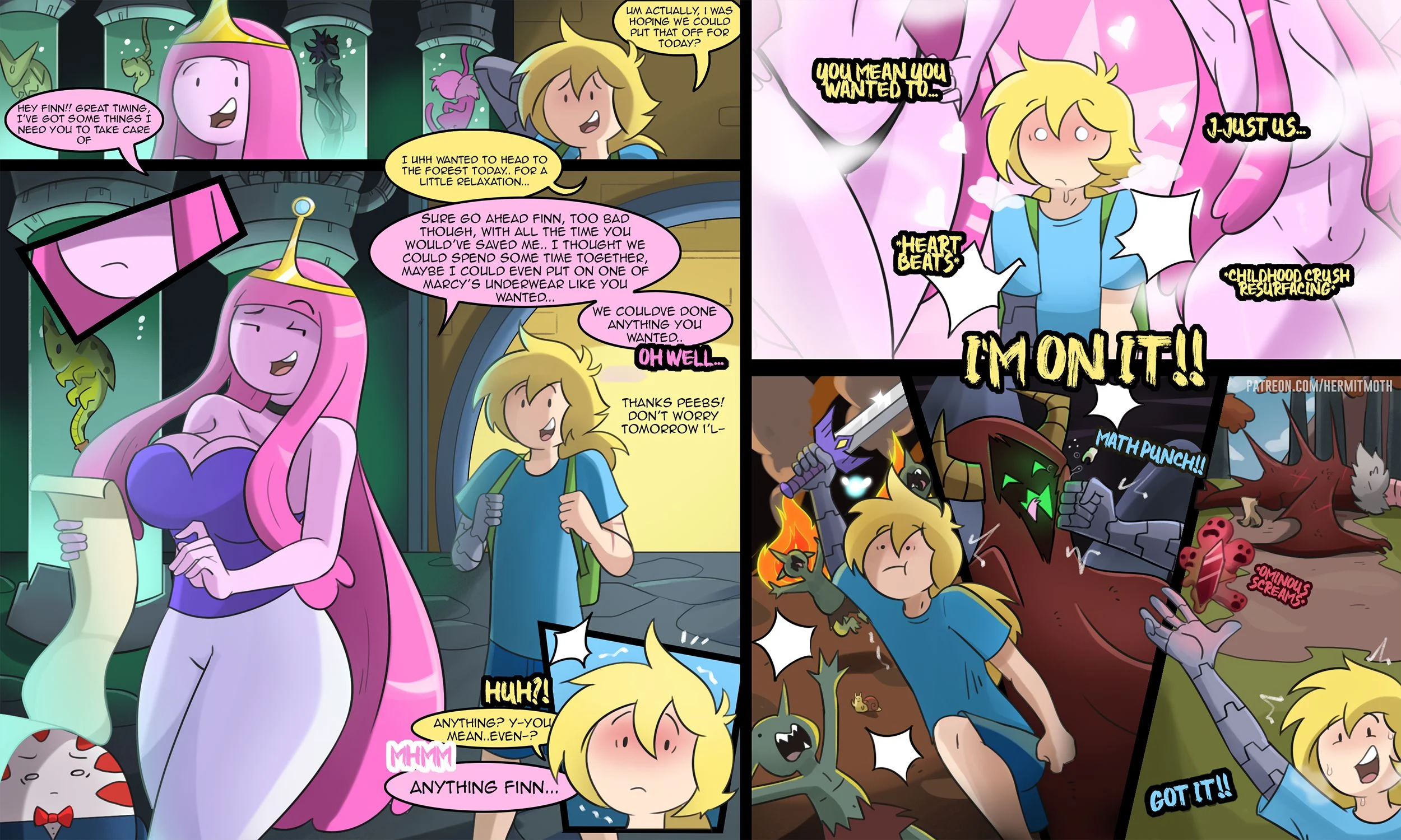 Finn’s Reward (Adventure Time) [Hermit Moth] 1 . Finn's Reward - Chapter 1 (Adventure Time) [Hermit Moth] – page 1