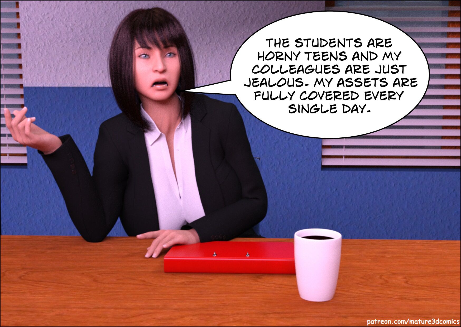 Sexy Teacher [Mature3DComics] 1 . Sexy Teacher  - Chapter 1 [Mature3DComics] – page 2