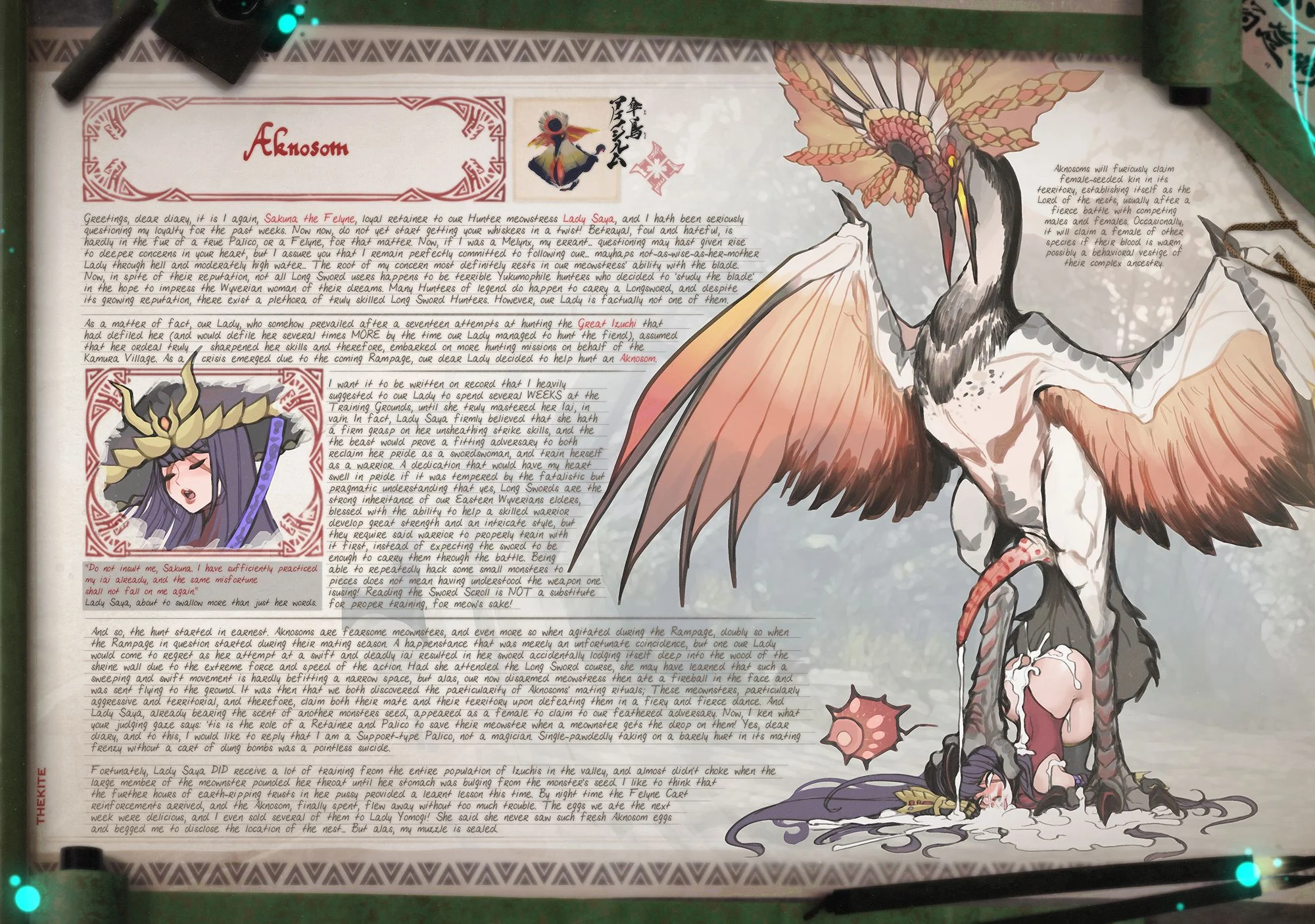 Hoarfrost Reach Exploration Diary (Monster Hunter) [The Kite] 0 . Kamura Palico Hunting Diary - (Monster Hunter Rise) [The Kite] – page 3