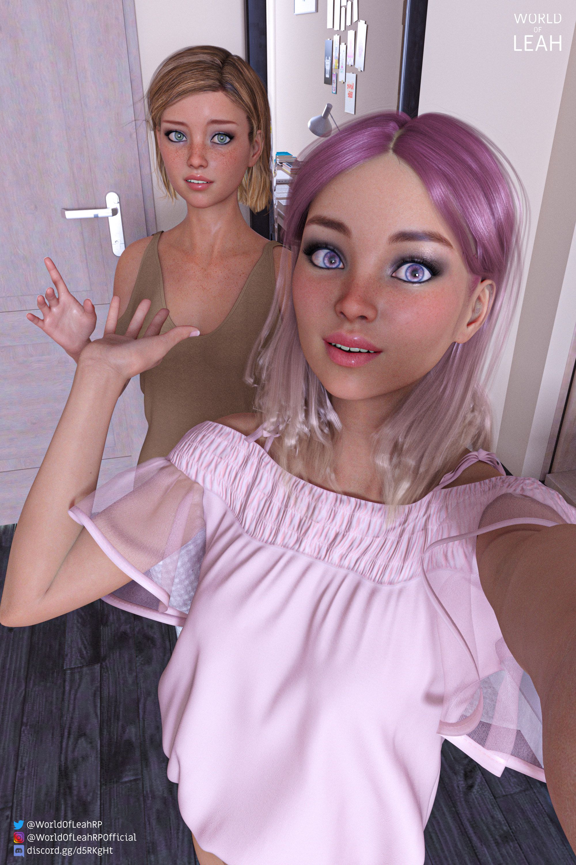 World Of Leah 2 . Leah Visits Kendall - [World Of Leah] – page 1