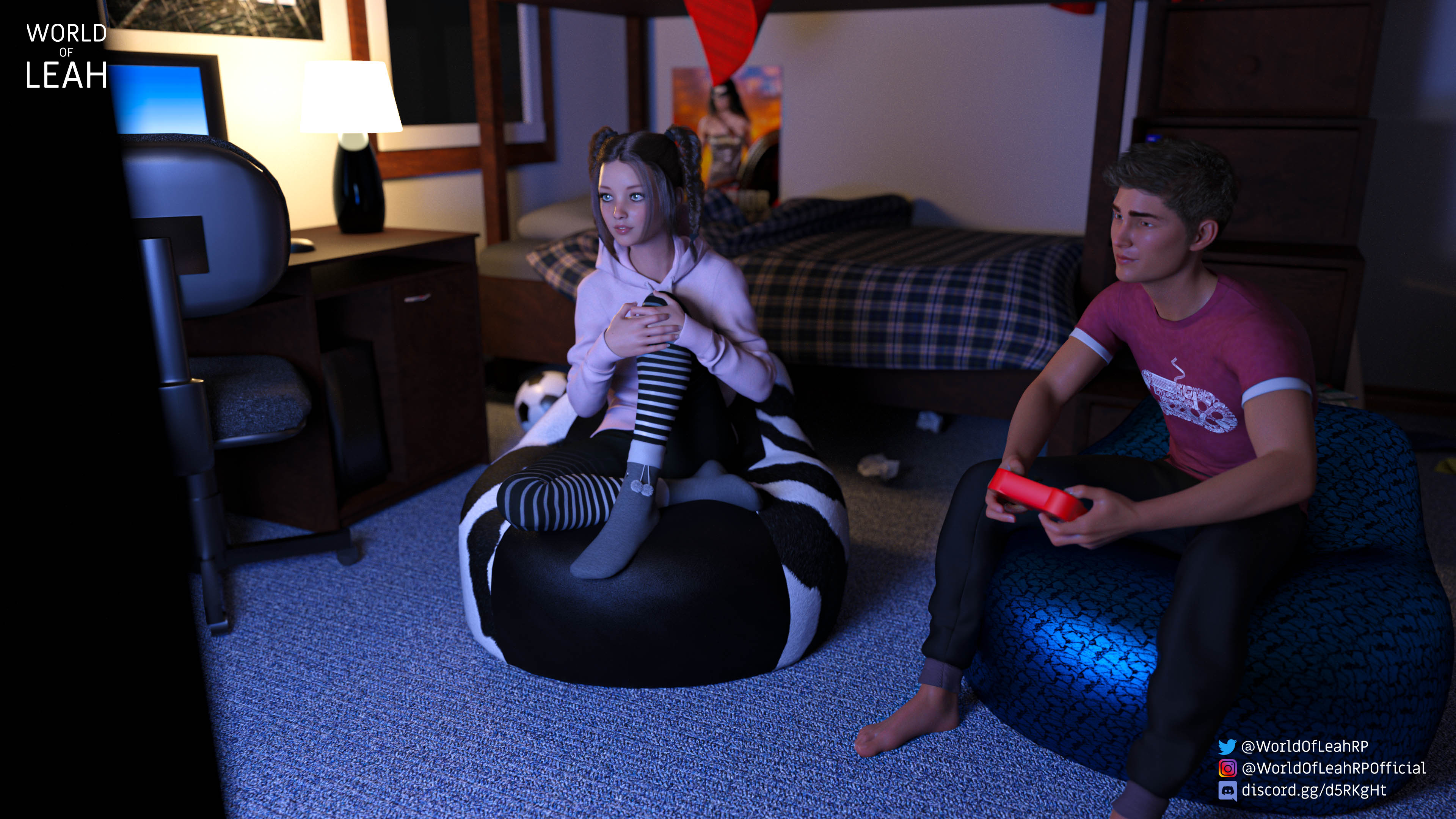 World Of Leah 4 . Game Night With Melanie - [World Of Leah] – page 1