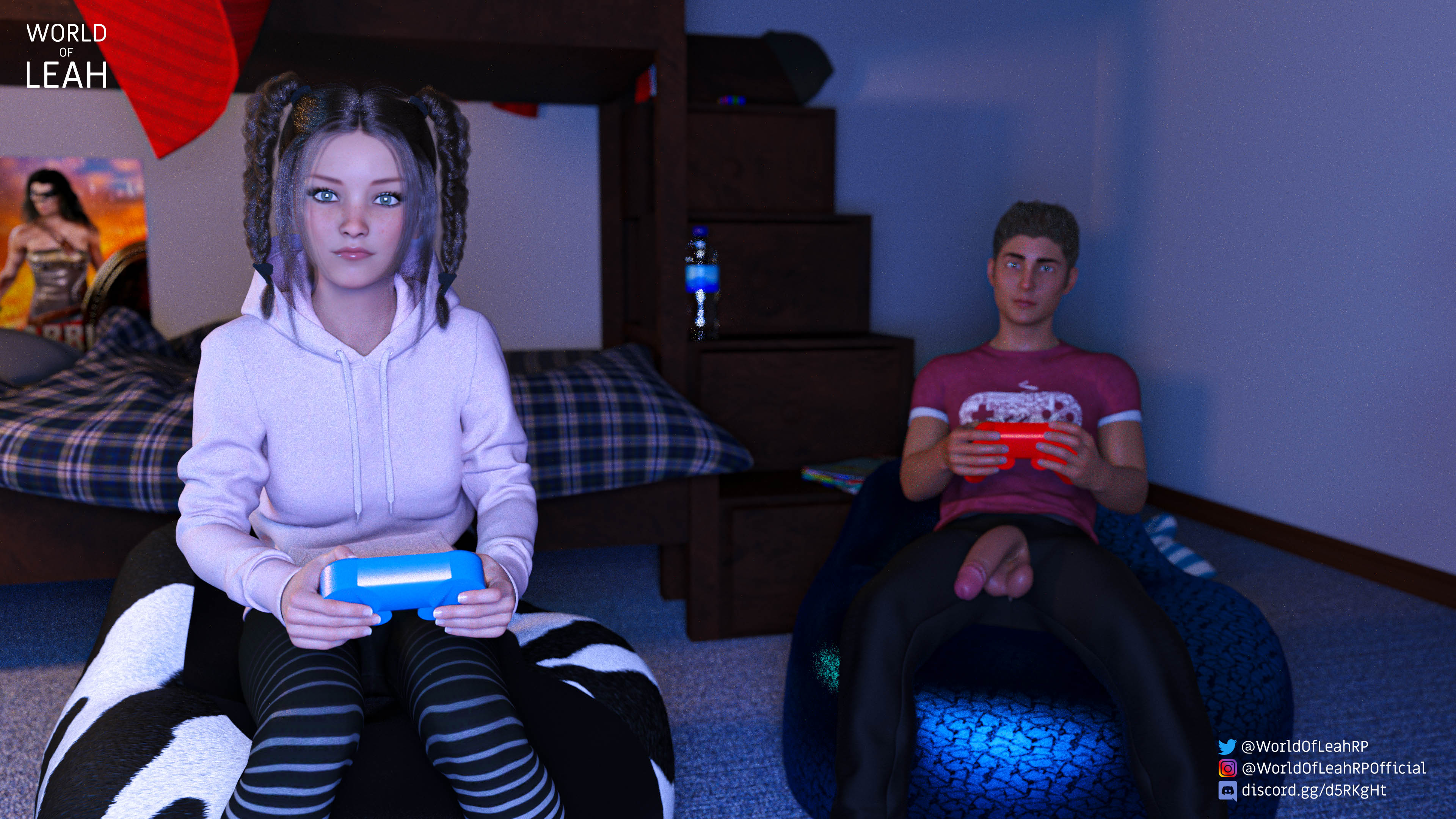 World Of Leah 4 . Game Night With Melanie - [World Of Leah] – page 5