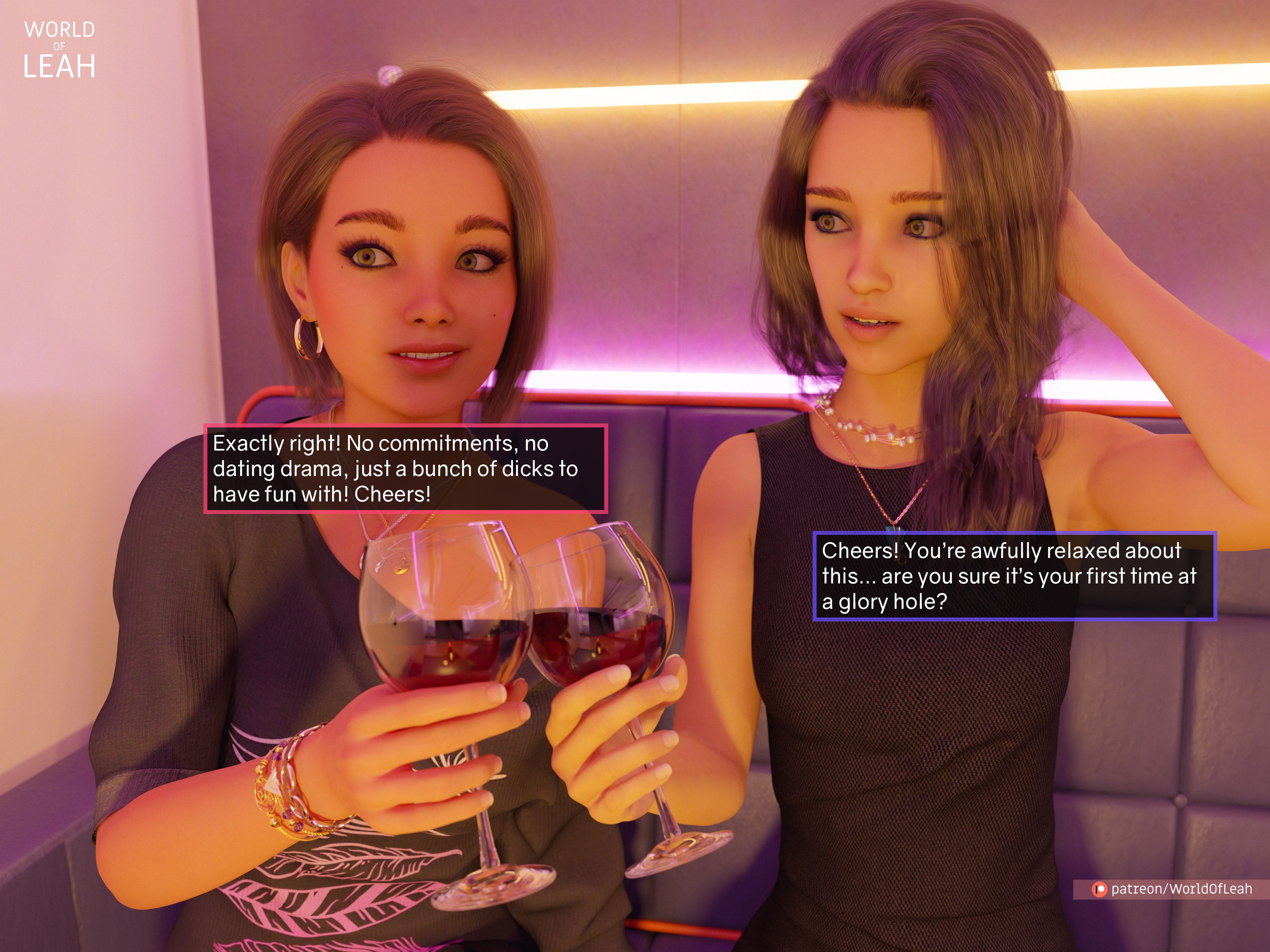 World Of Leah 5.1 . Gloryhole Night - [World Of Leah] – page 6
