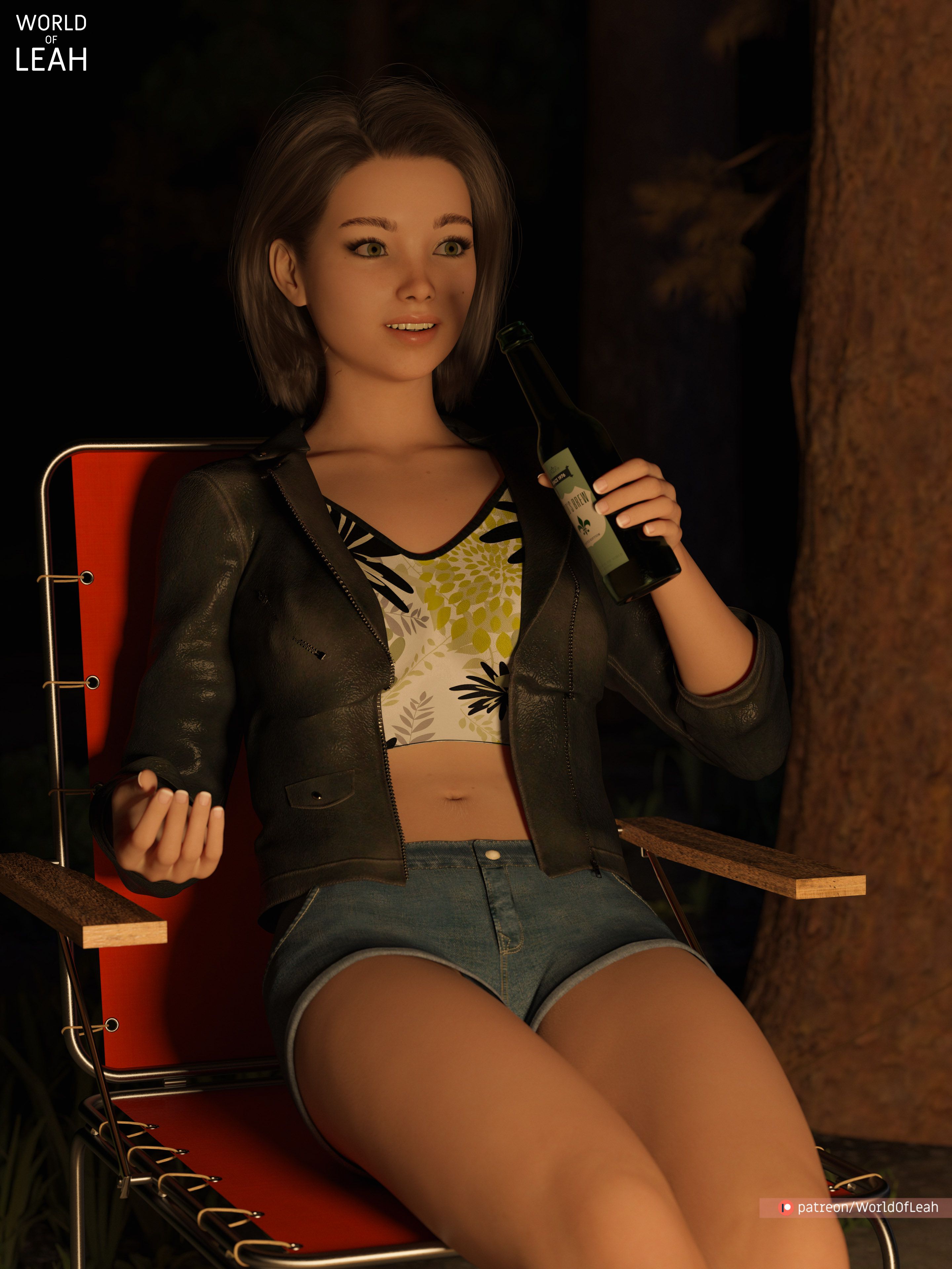 World Of Leah 3.2 . Lewd Camping - Textless - [World Of Leah] – page 3