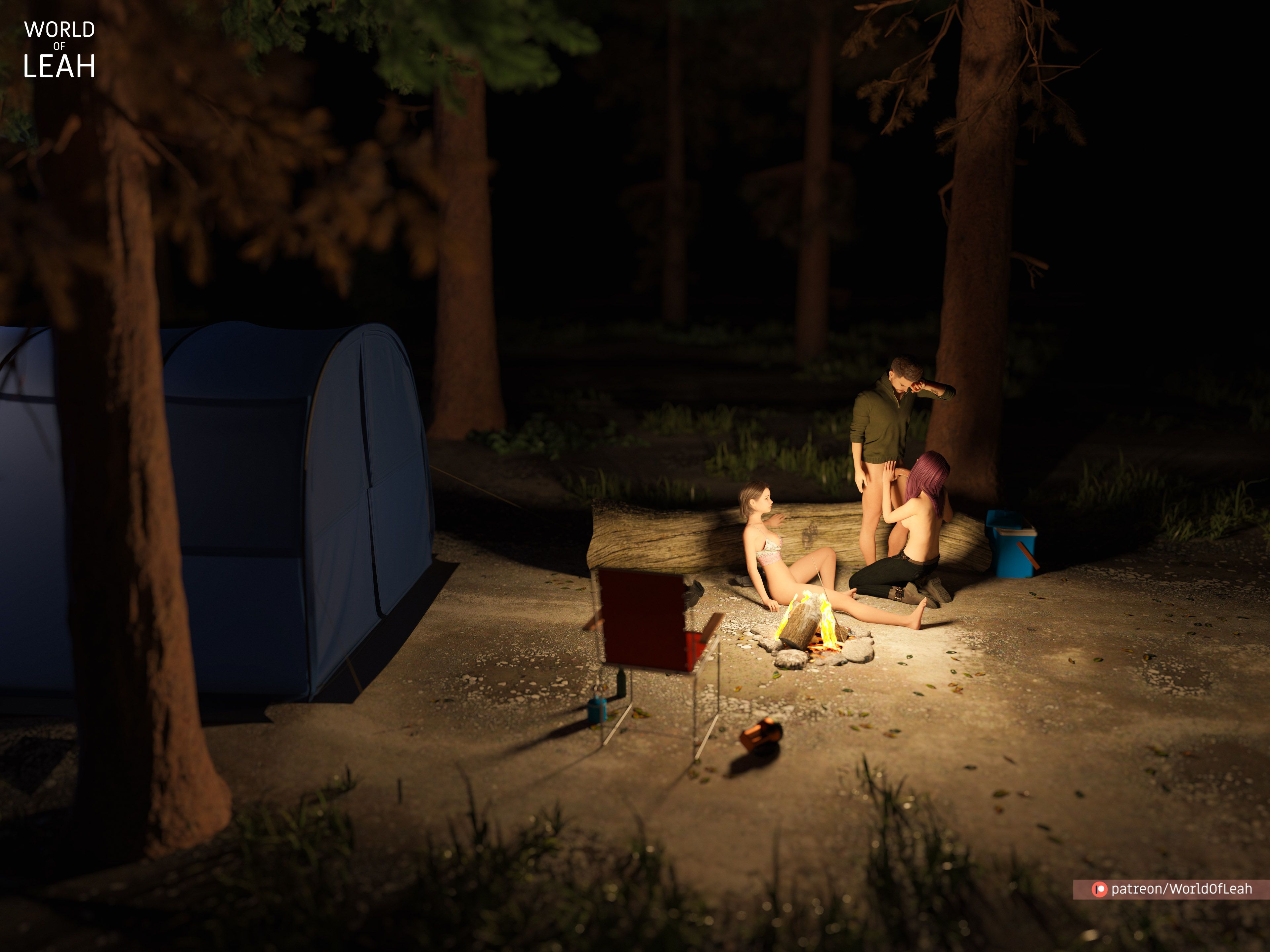 World Of Leah 3.2 . Lewd Camping - Textless - [World Of Leah] – page 57