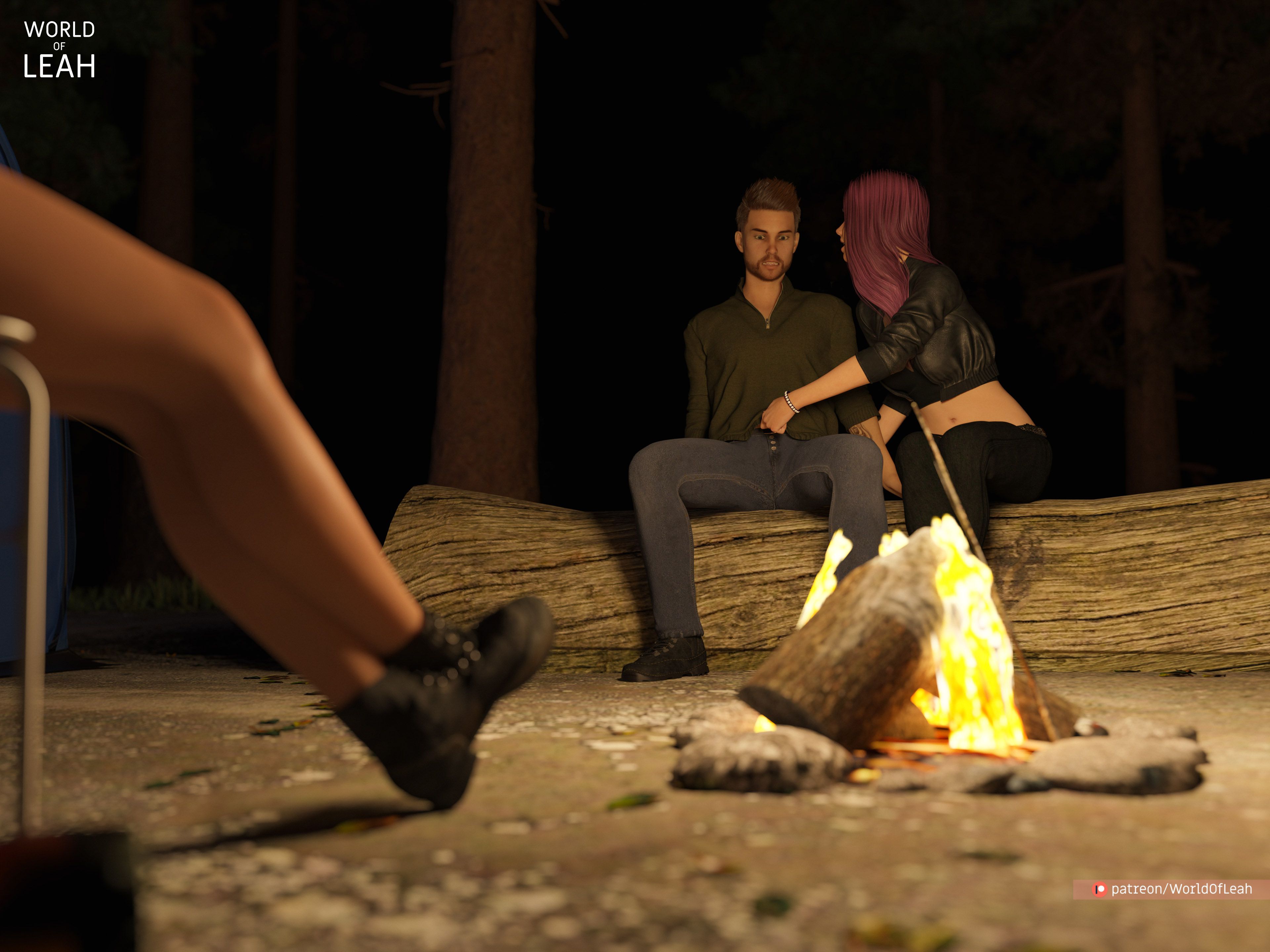 World Of Leah 3.2 . Lewd Camping - Textless - [World Of Leah] – page 7