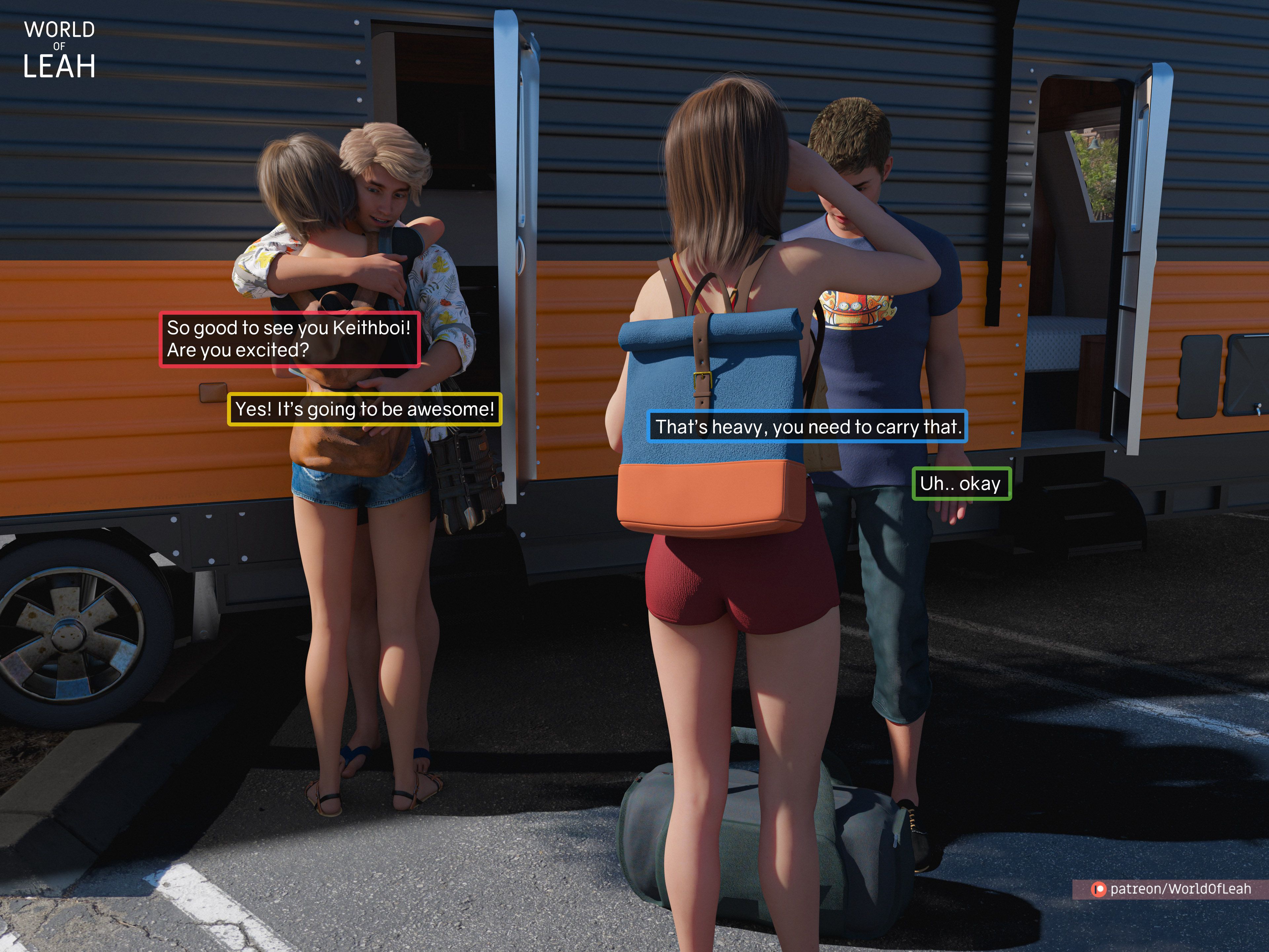 World Of Leah 8.1 . Roadtrip with Benefits 1 - [World Of Leah] – page 9