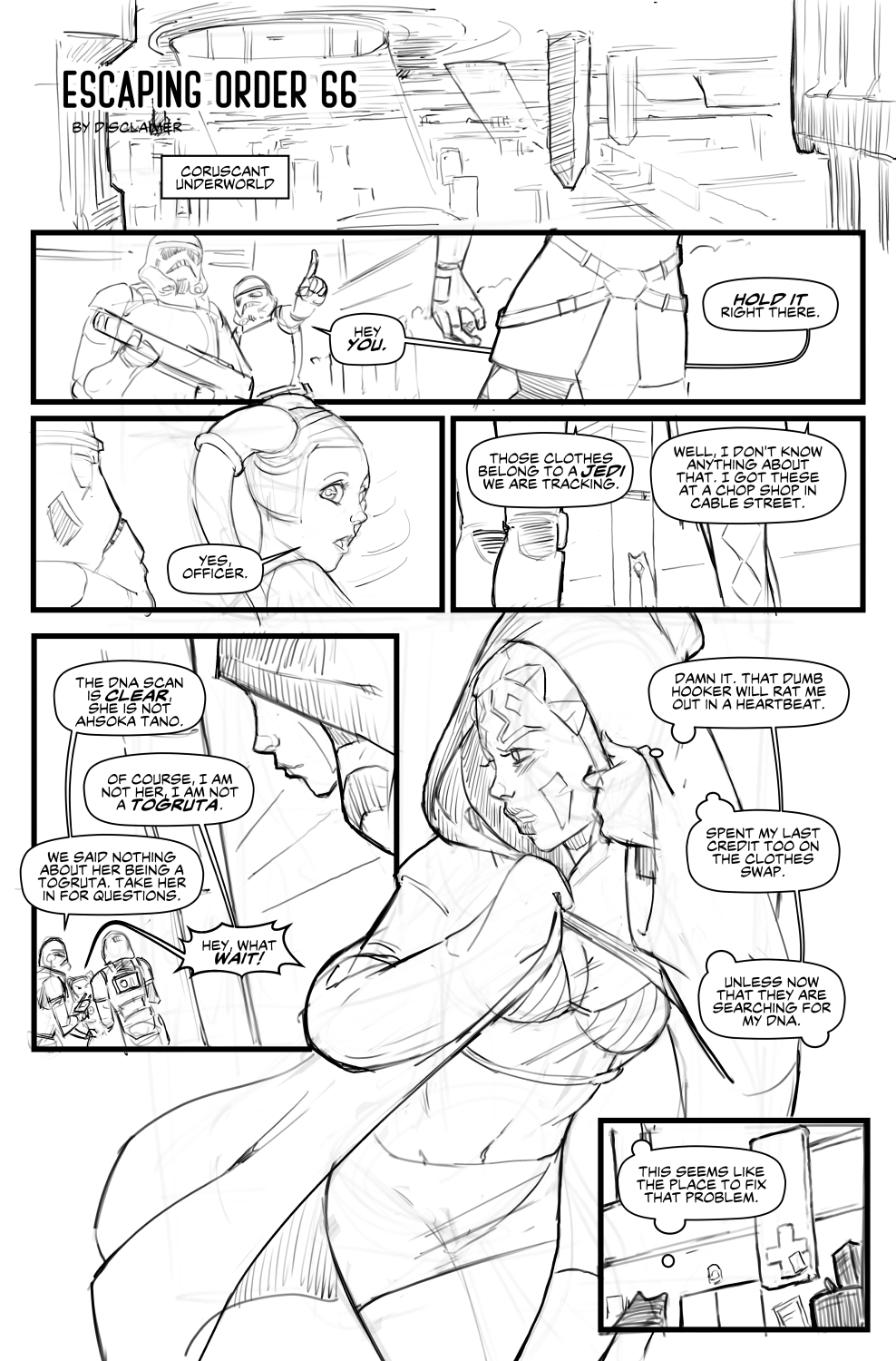 Escape from Order 66 (Star Wars) [Disclaimer] 1 . Escape from Order 66 - Chapter 1 (Star Wars) [Disclaimer] – page 3