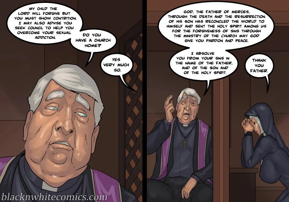 Black Devotion [BlackNWhiteComics] 1 . Black Devotion - Chapter 1 [BlackNWhiteComics] – page 107