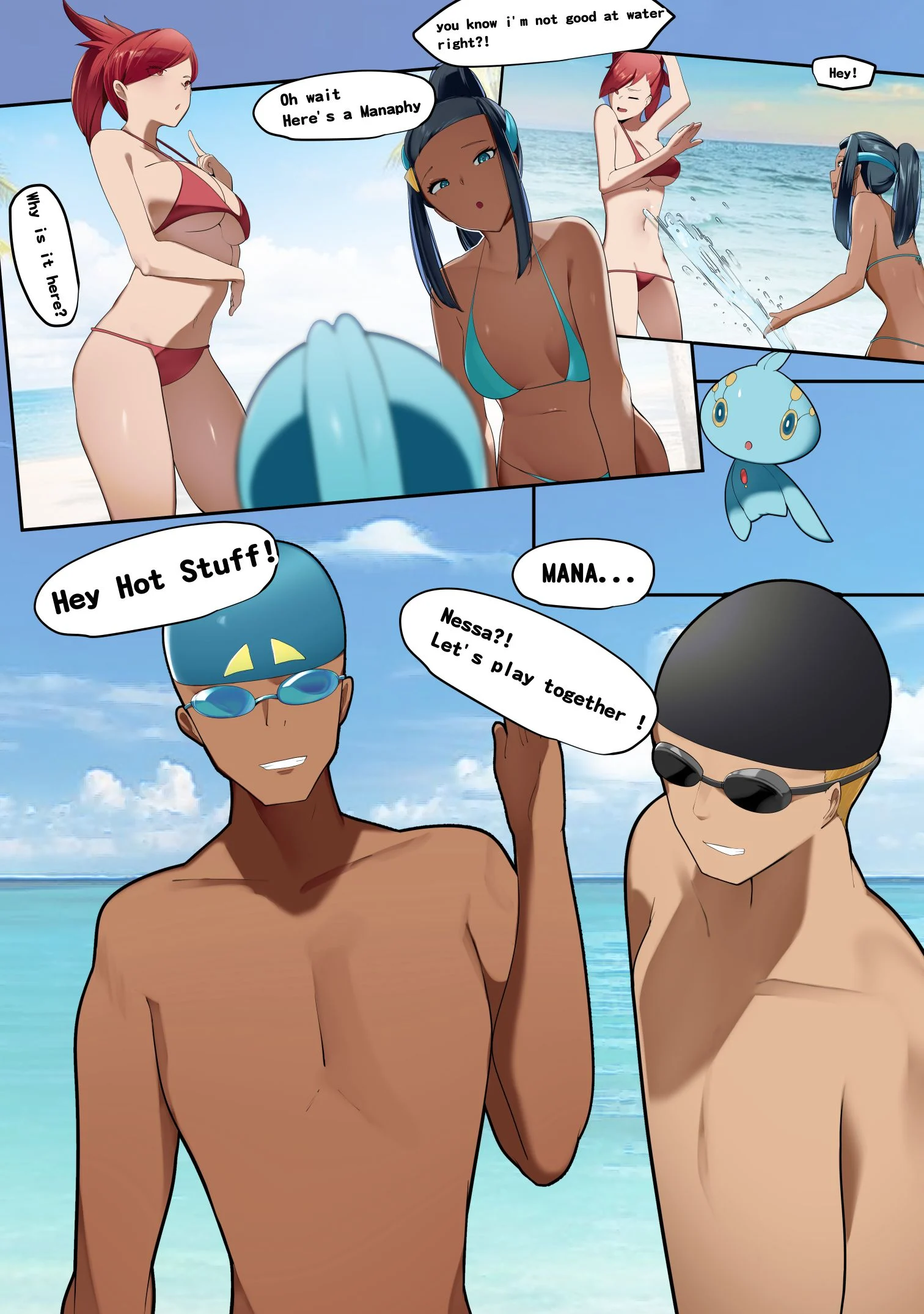 A Beachside Swap!? (Various) [TSFSingularity] 2 . A Beachside Swap!? - Chapter 2 (Pokemon) [TSFSingularity] – page 3