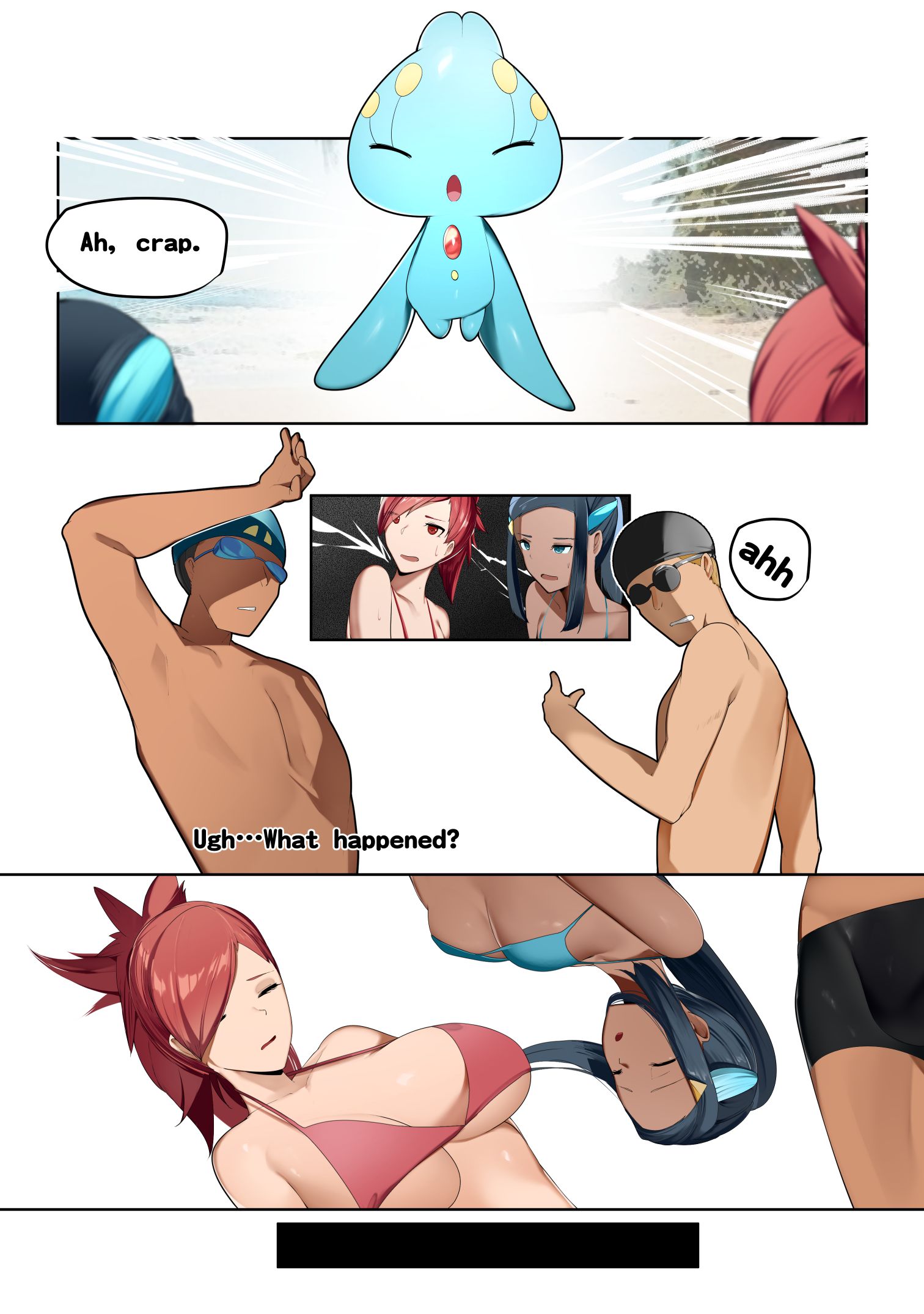 A Beachside Swap!? (Various) [TSFSingularity] 2 . A Beachside Swap!? - Chapter 2 (Pokemon) [TSFSingularity] – page 4