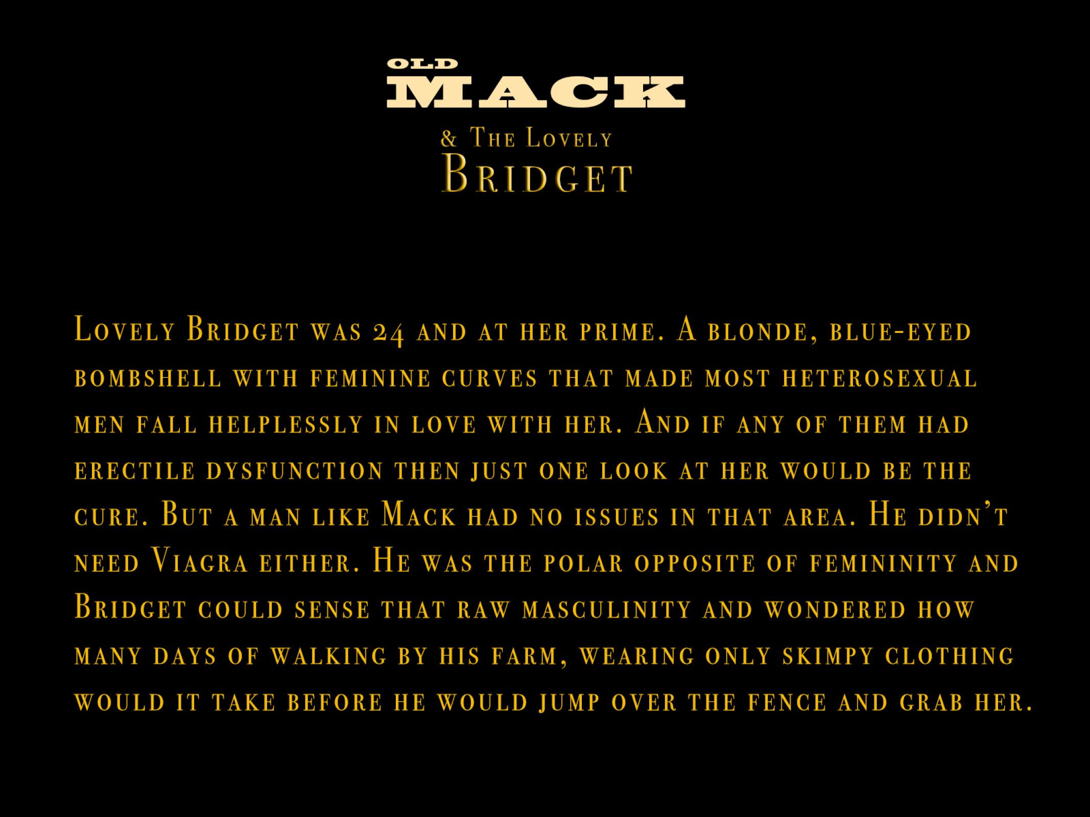 Old Mack And The Lovely Bridget [Casgra] 1.1 . Old Mack And The Lovely Bridget - Chapter 1 [Casgra] – page 1