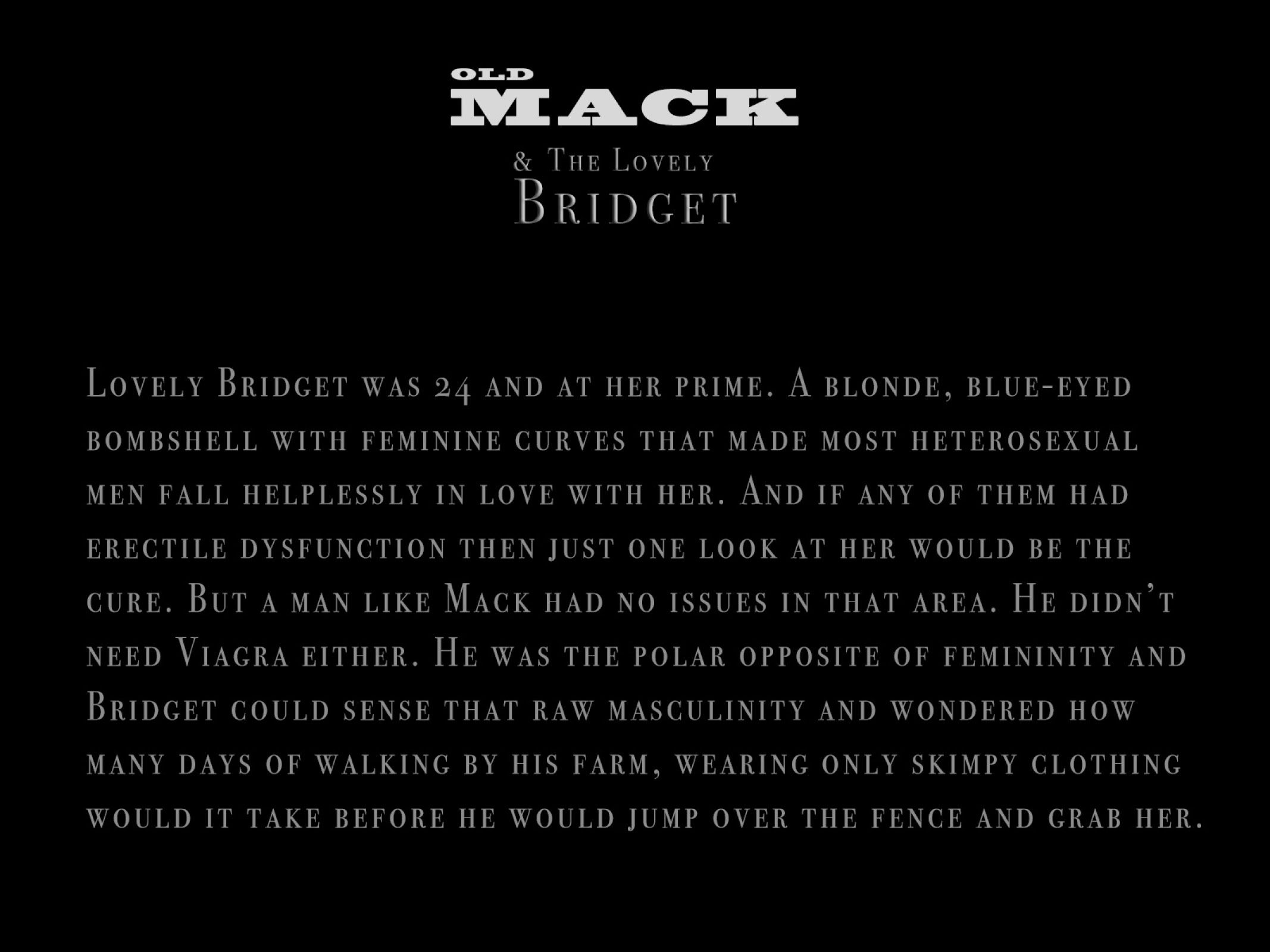 Old Mack And The Lovely Bridget [Casgra] 1.2 . Old Mack And The Lovely Bridget - Colorless - Chapter 1 [Casgra] – page 1