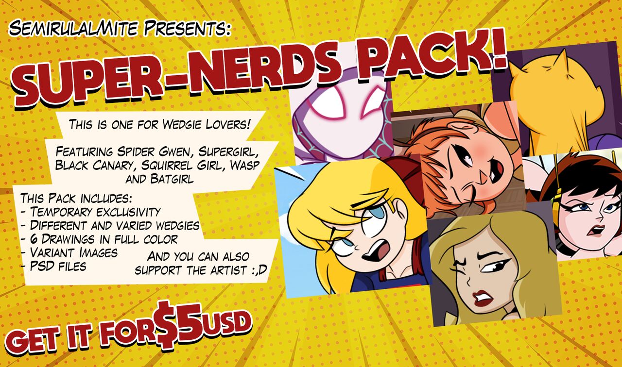 VARIOUS CARTOON PORN PACK (SEMI DRAWS) SUPER NERDS PACK [Semidraws] – page 1