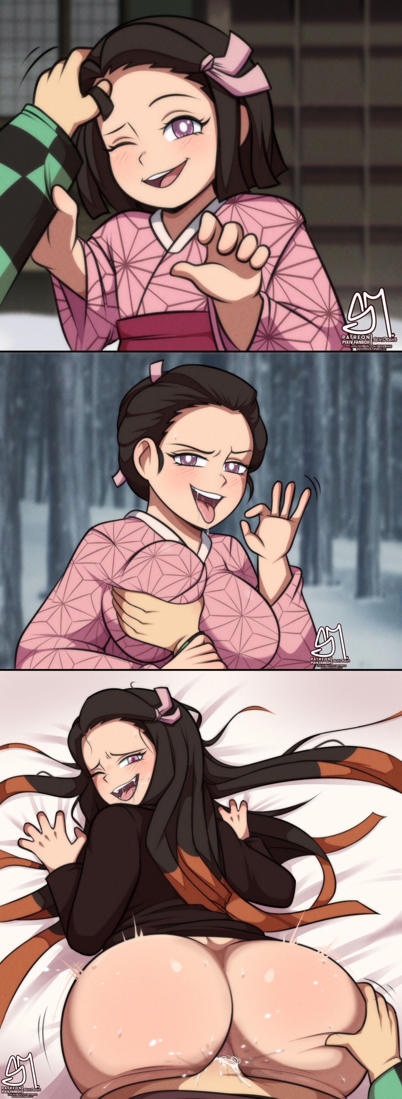 VARIOUS CARTOON PORN PACK (SEMI DRAWS) DEMON SLAYER PACK [Semidraws] – page 45