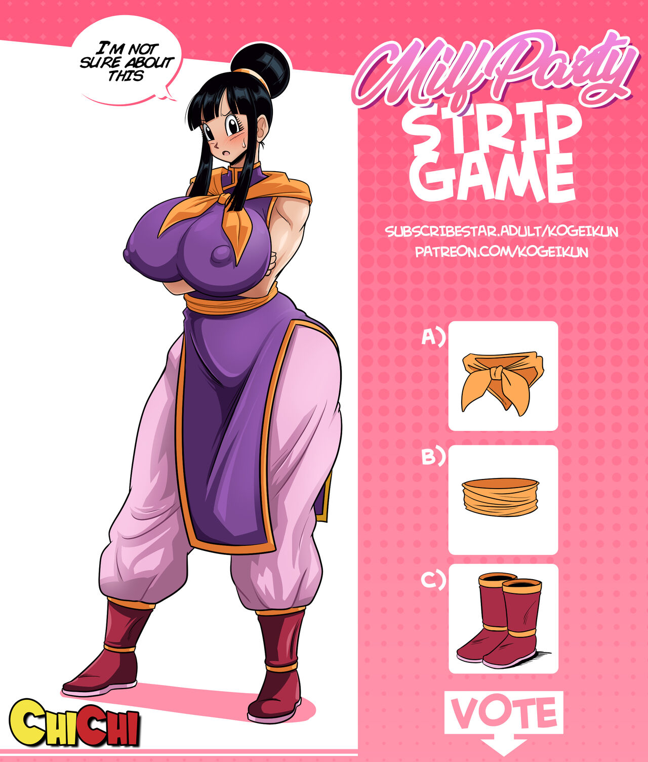 Chi Chi's strip game (Dragon Ball) [Kogeikun] 1 . Chi Chi's strip game - Chapter 1 (Dragon Ball) [Kogeikun] – page 1