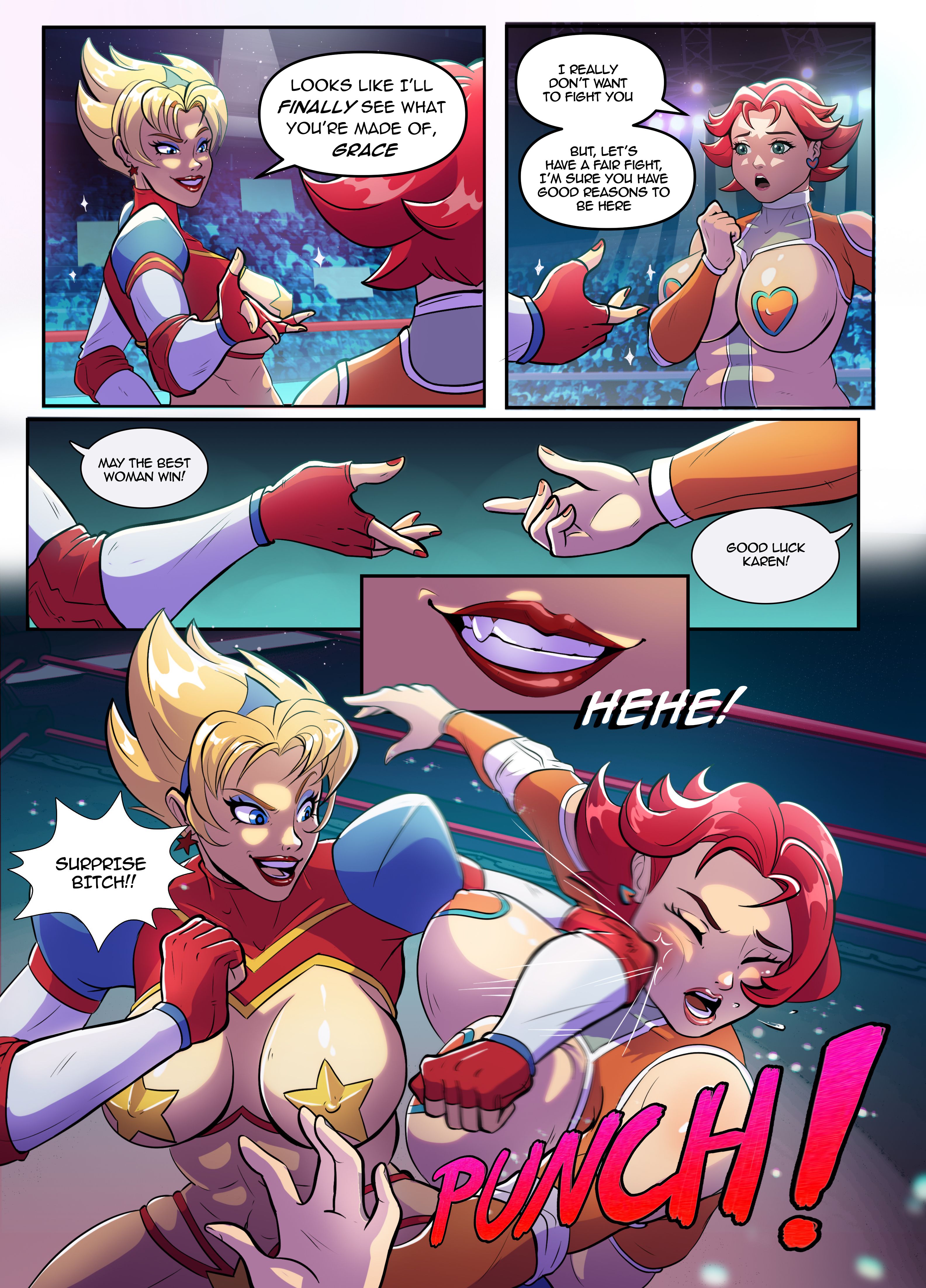 Battle Maidens Karen vs Grace [Crisisbeat] 1 . Battle Maidens Karen vs Grace - Chapter 1 [Crisisbeat] – page 2