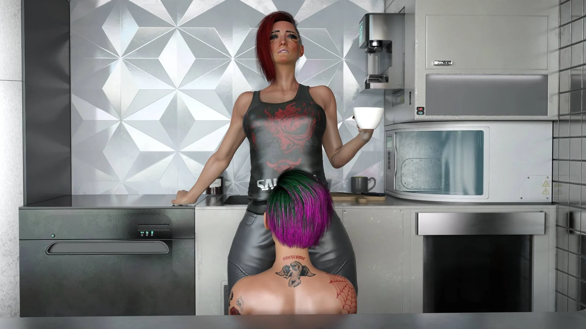 Confronting Judy (Cyberpunk 2077) [Serge3DX] 1.5 . Confronting Judy - Textless - Chapter 1 (Cyberpunk 2077) [Serge3DX] – page 69